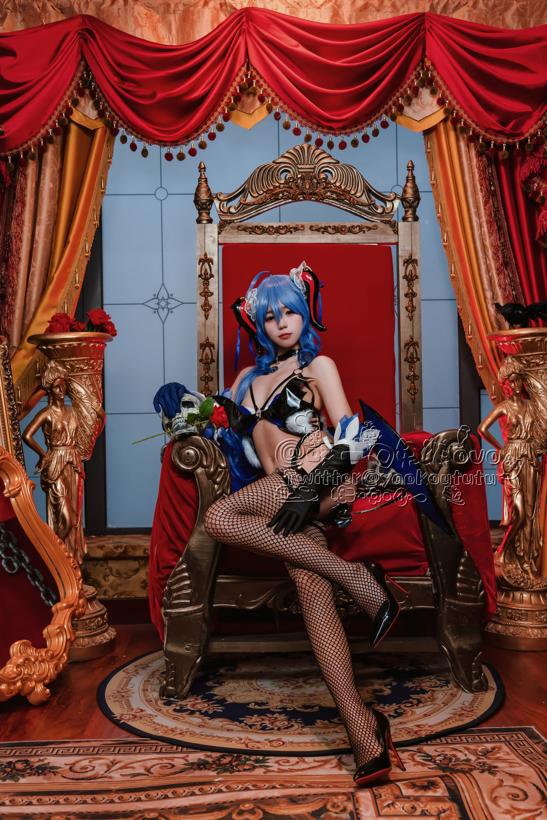 [福利COS] 咬一口兔娘 - 甘雨魅魔