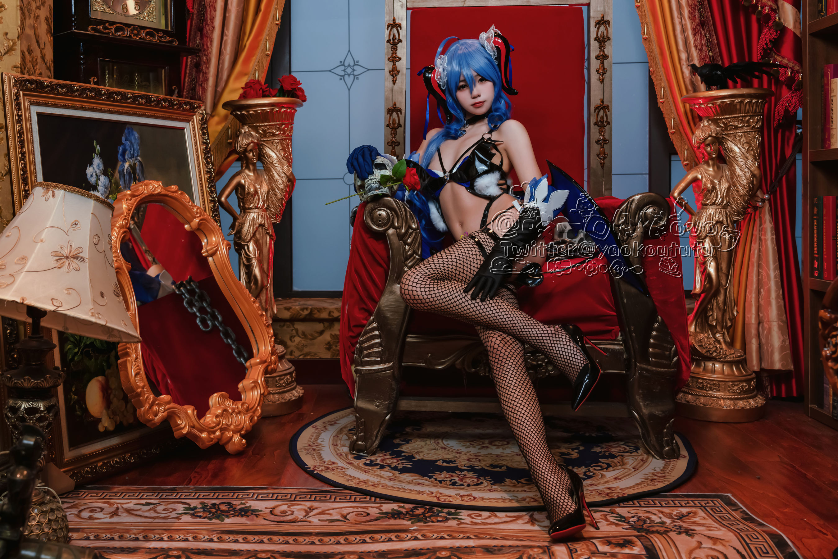 [福利COS] 咬一口兔娘 - 甘雨魅魔