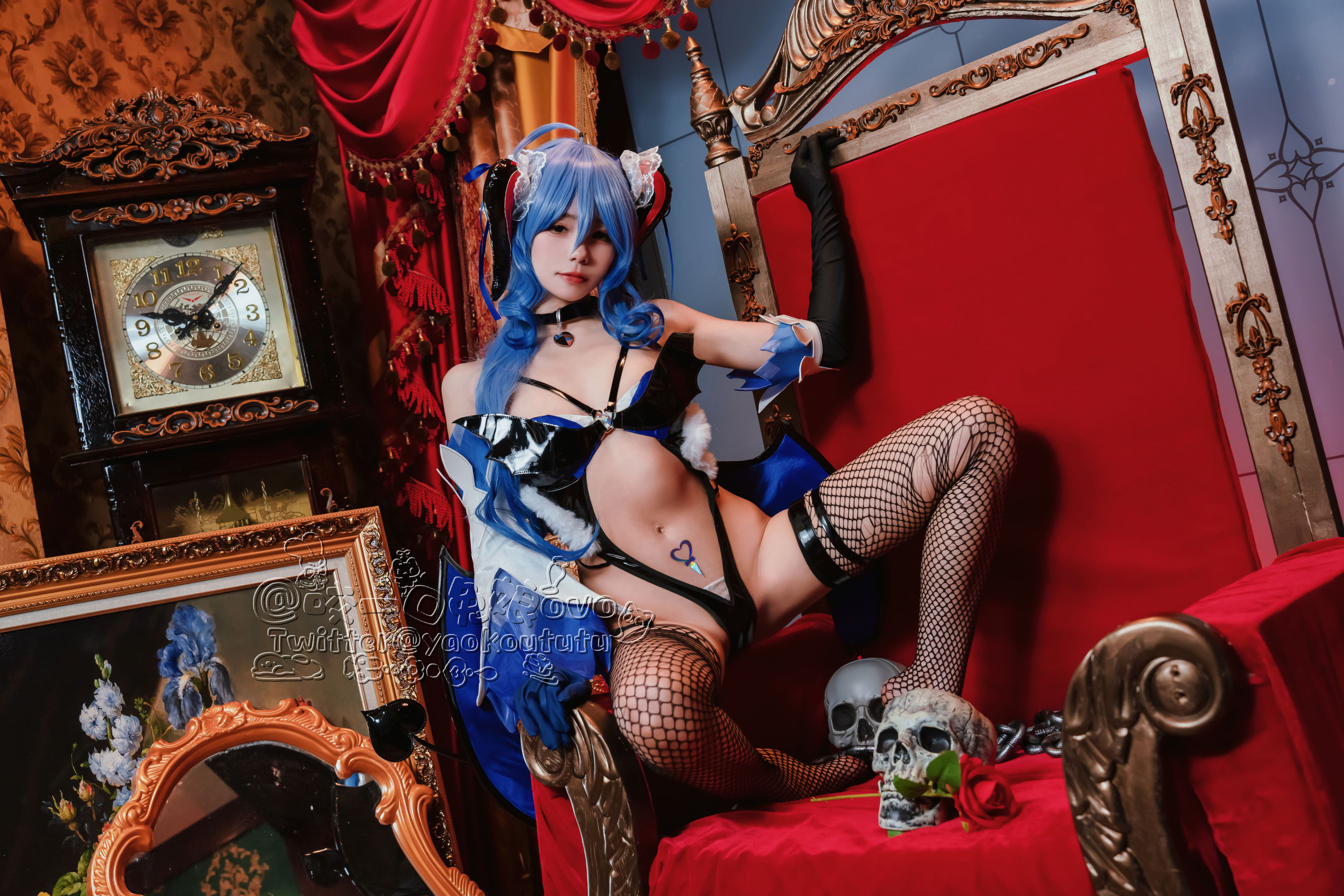 [福利COS] 咬一口兔娘 - 甘雨魅魔
