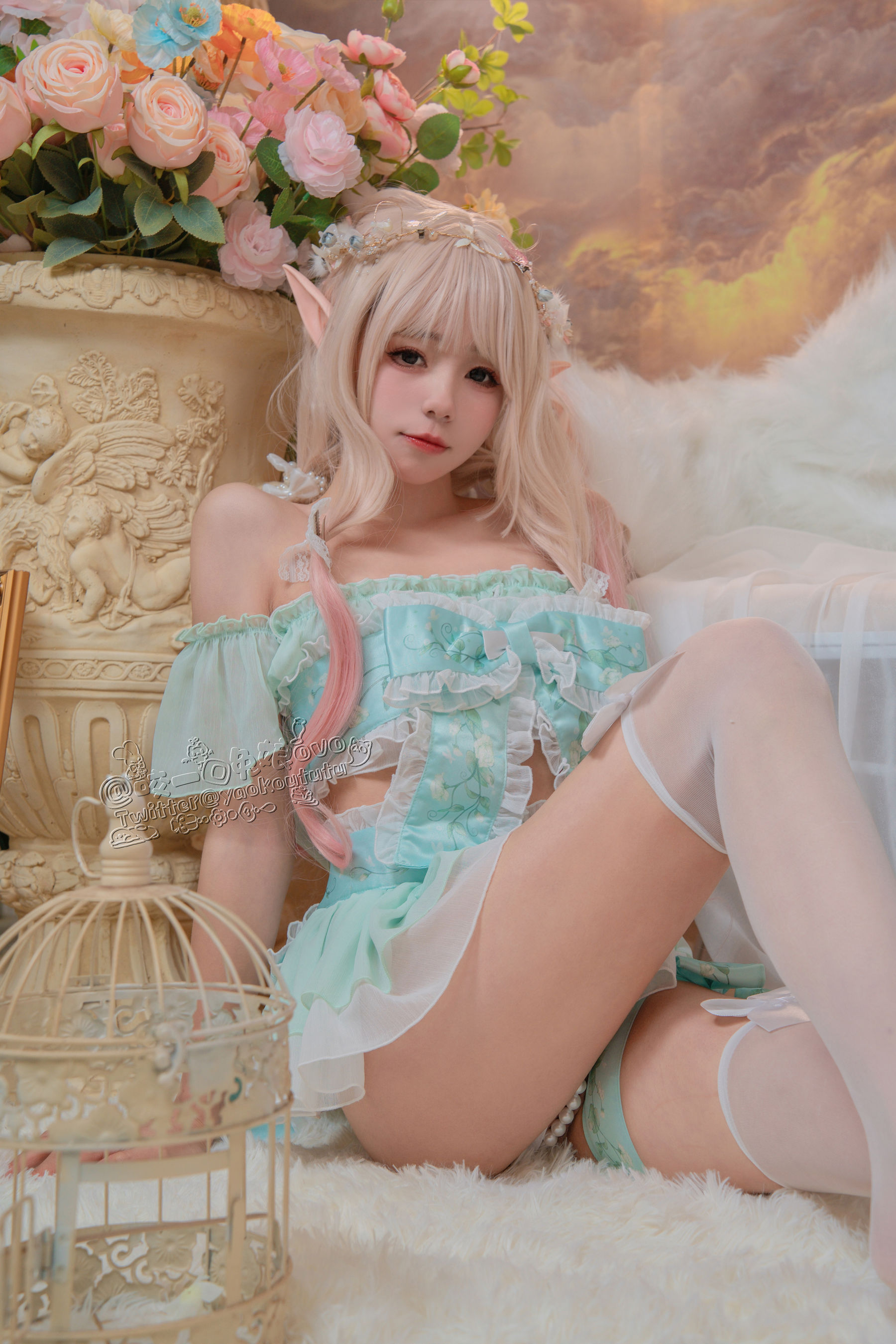 [福利COS] 咬一口兔娘 - 豌豆公主的秘密花房