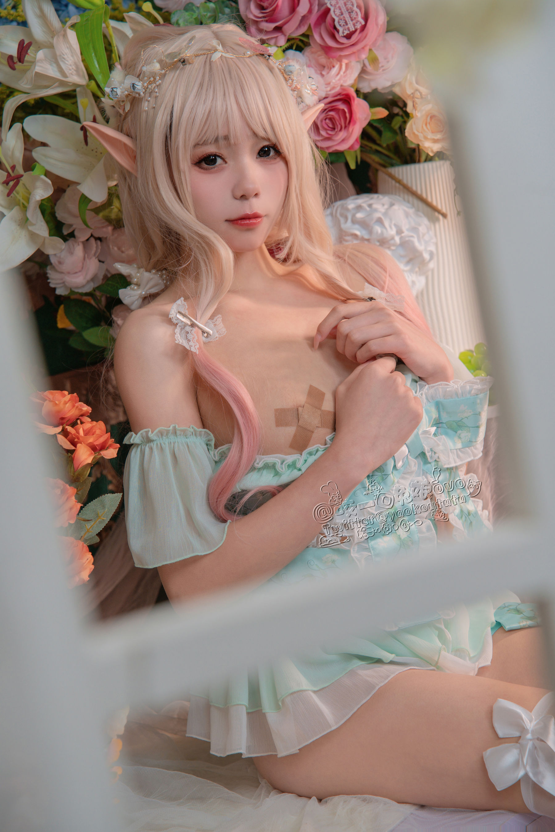 [福利COS] 咬一口兔娘 - 豌豆公主的秘密花房