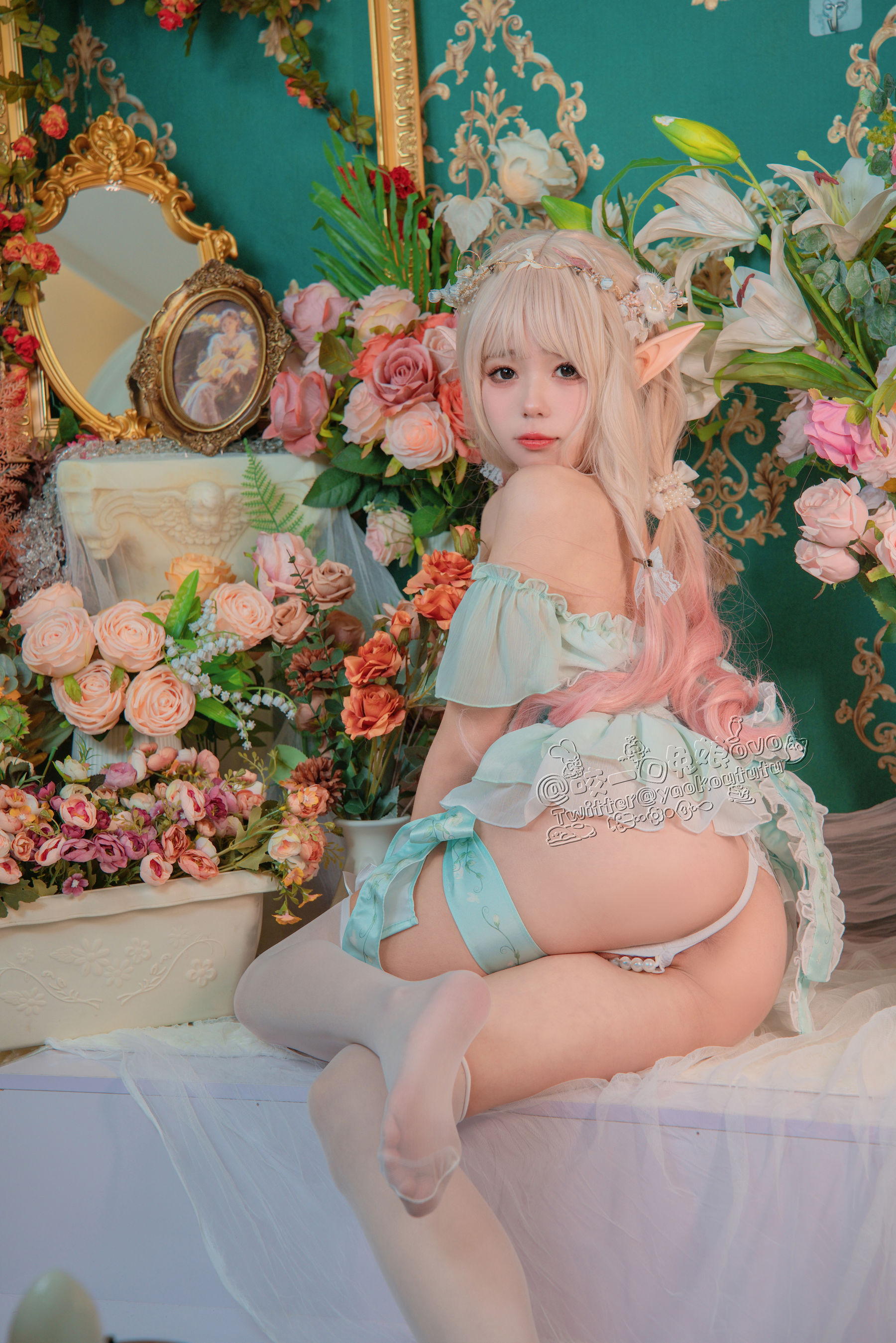 [福利COS] 咬一口兔娘 - 豌豆公主的秘密花房