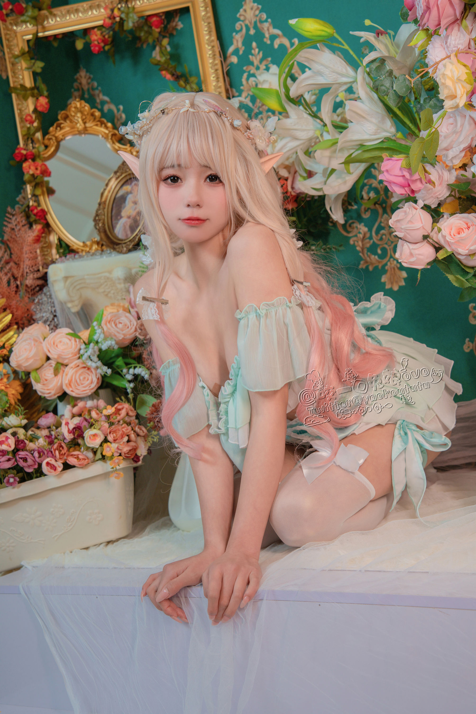 [福利COS] 咬一口兔娘 - 豌豆公主的秘密花房