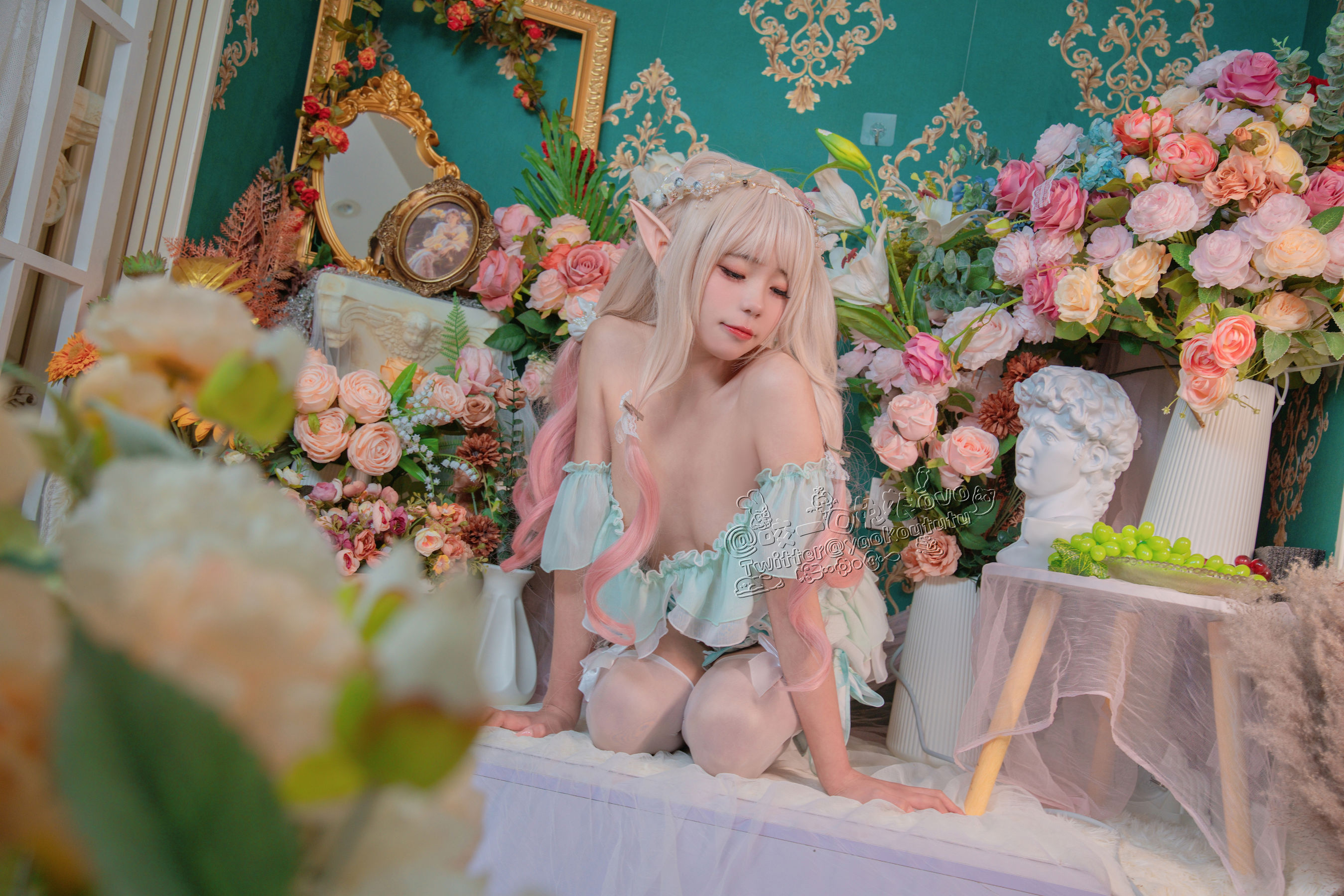 [福利COS] 咬一口兔娘 - 豌豆公主的秘密花房