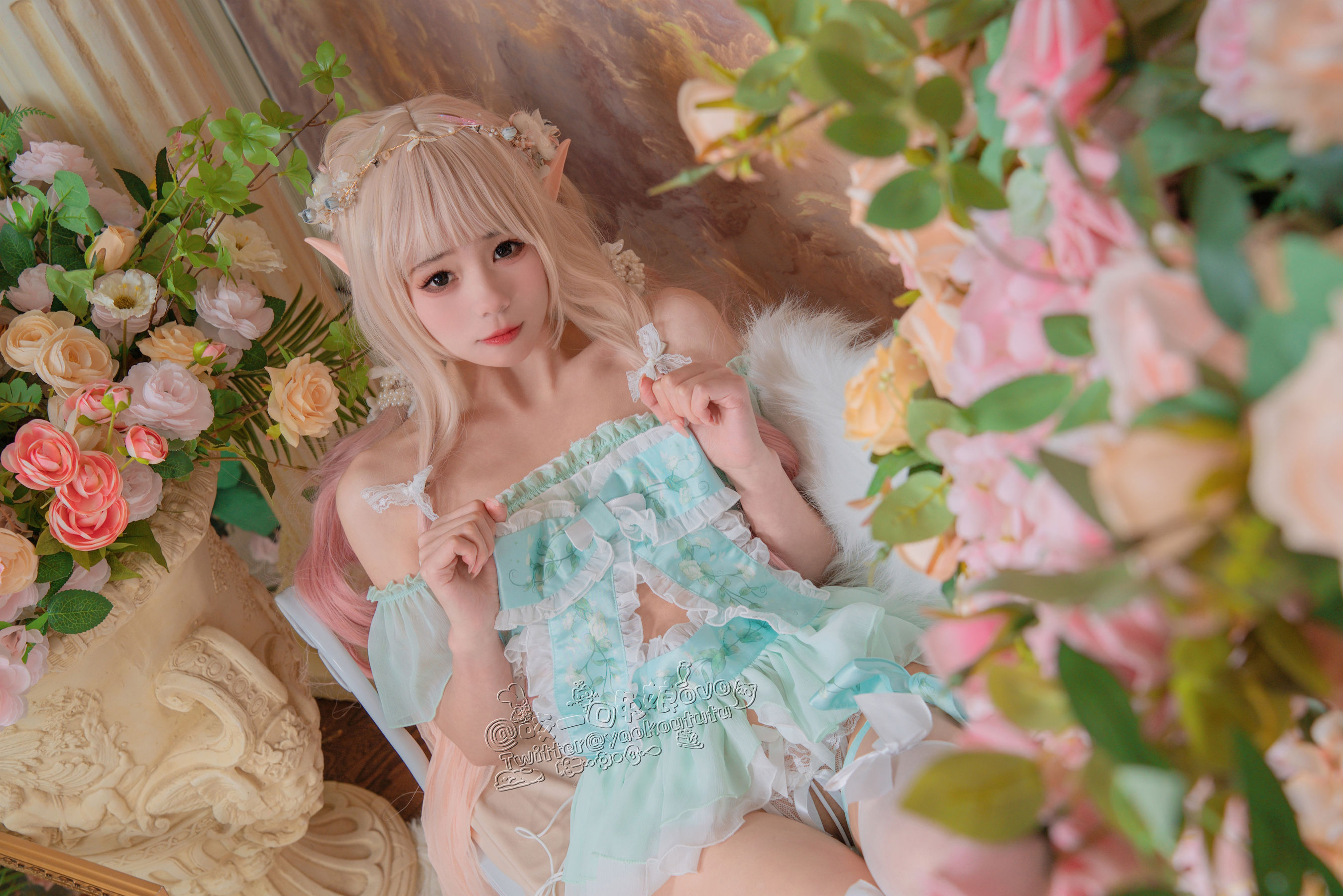 [福利COS] 咬一口兔娘 - 豌豆公主的秘密花房