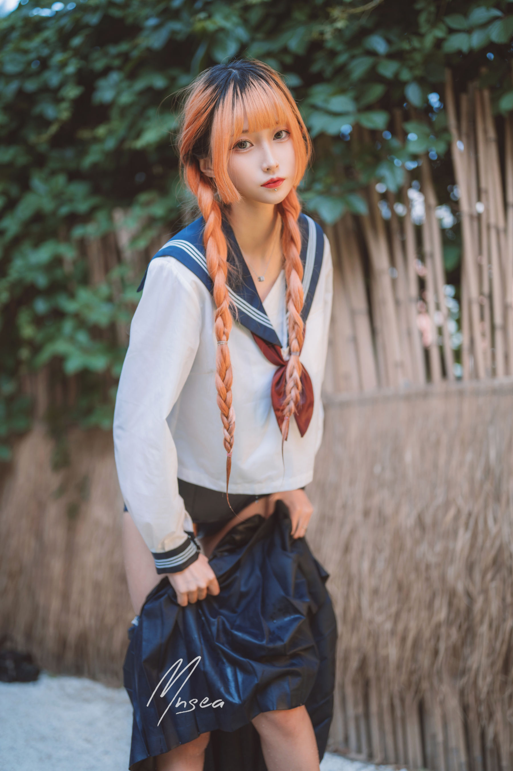 [福利COS] 妹抖青写真 - 死库水