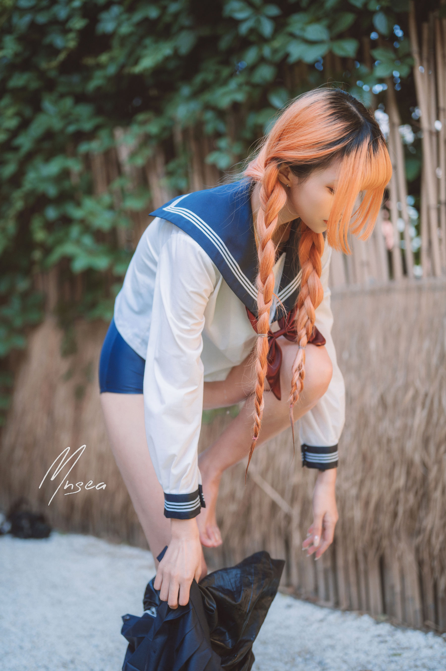 [福利COS] 妹抖青写真 - 死库水