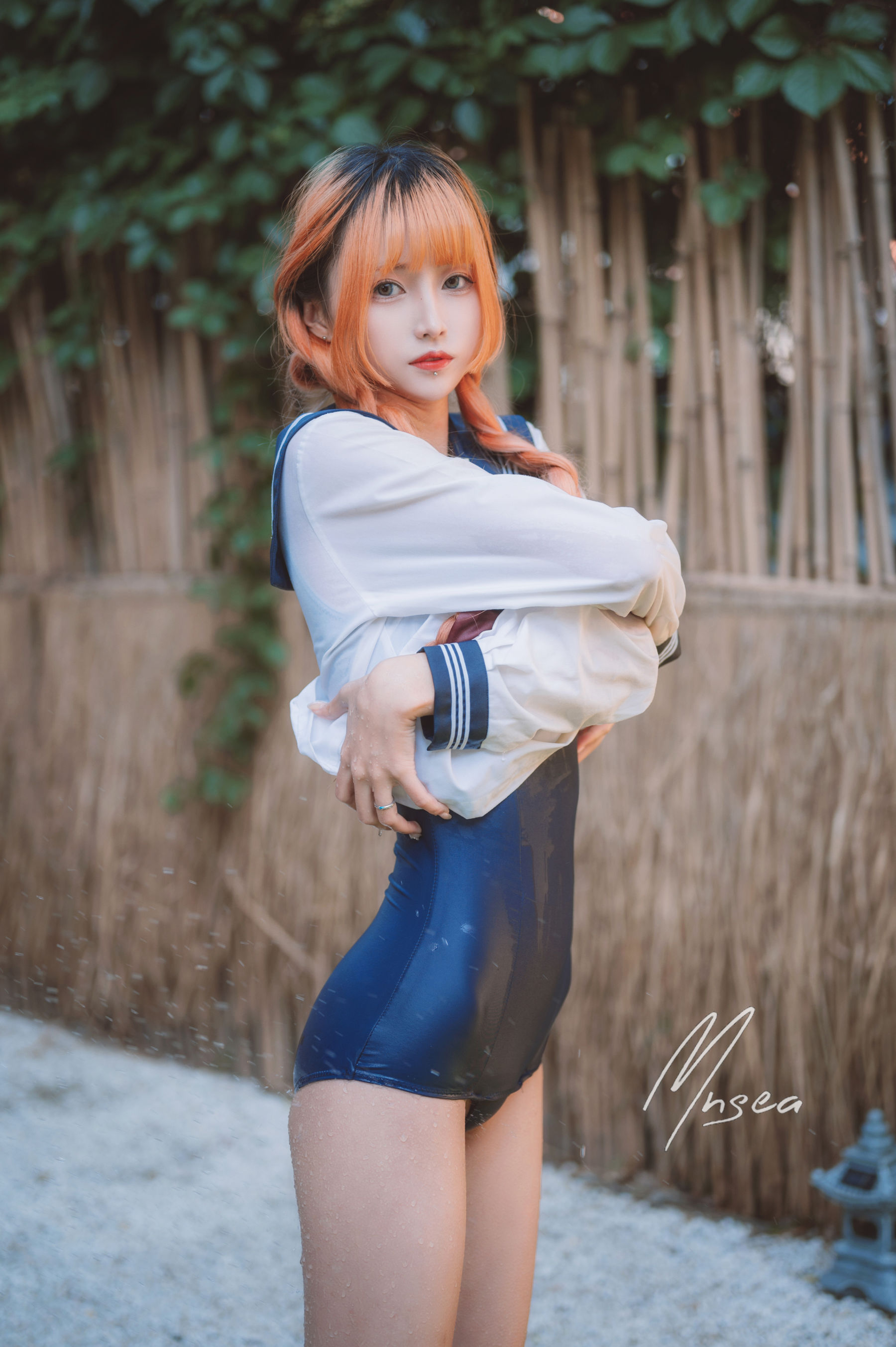 [福利COS] 妹抖青写真 - 死库水