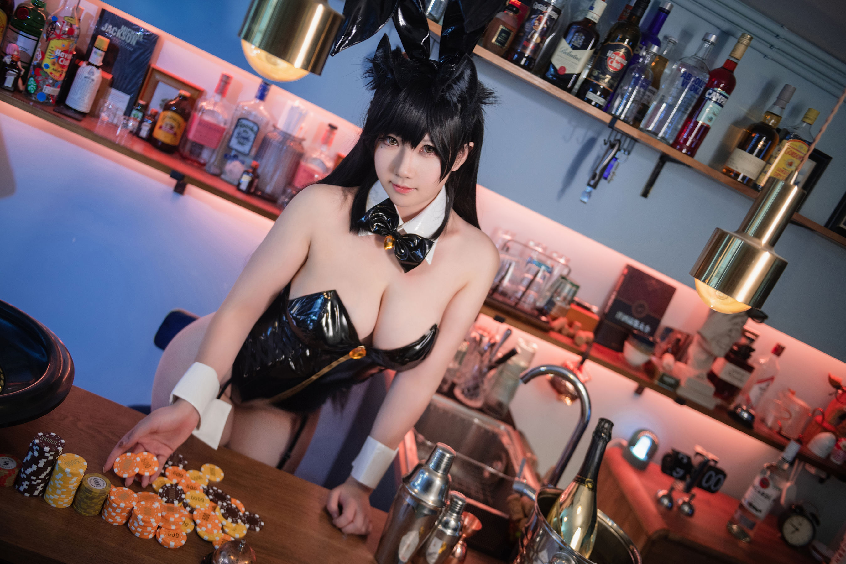 [福利COS] 微肉感萌妹是本末末 - 爱宕兔女郎