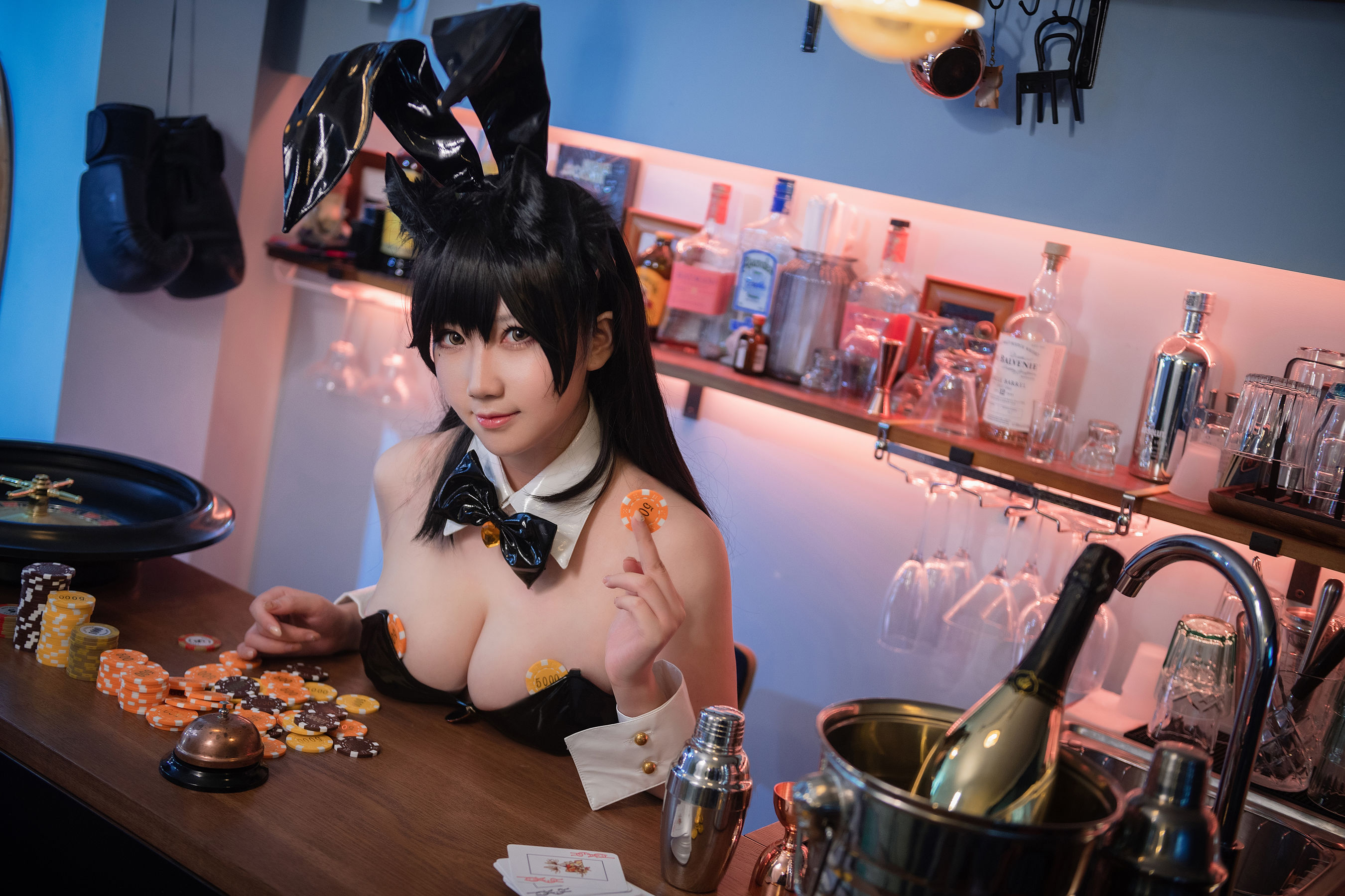 [福利COS] 微肉感萌妹是本末末 - 爱宕兔女郎