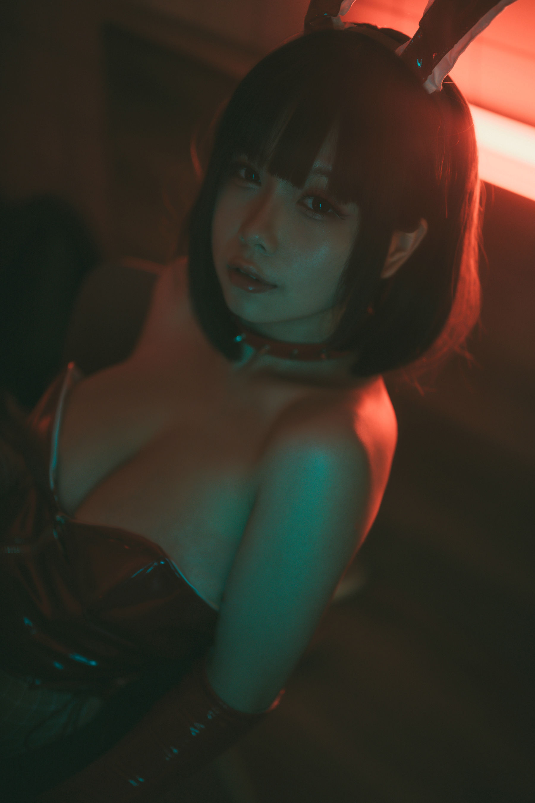 [福利COS] 末夜787 - 红色兔女郎