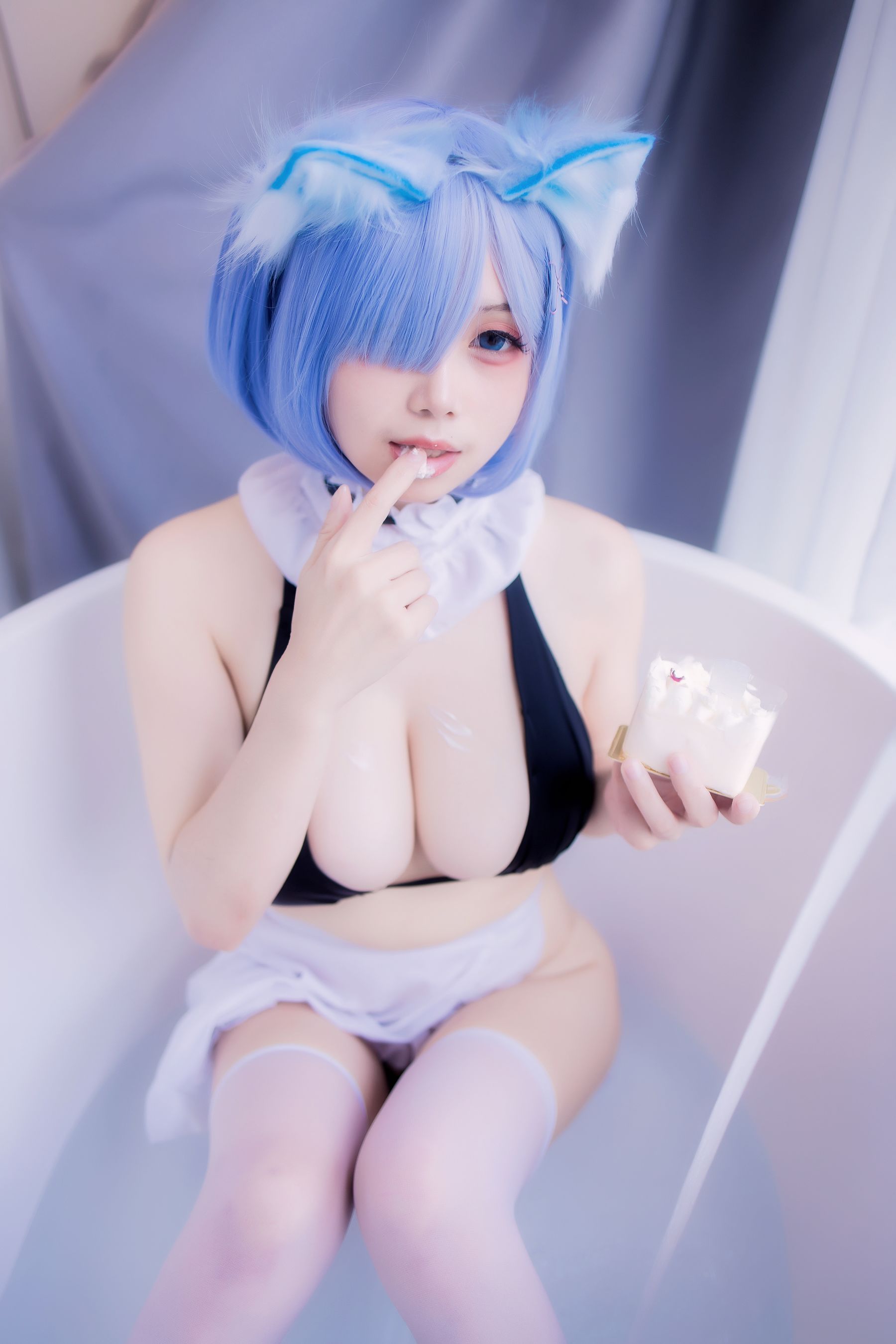 [福利COS] 末夜787 - 蕾姆女仆泳装
