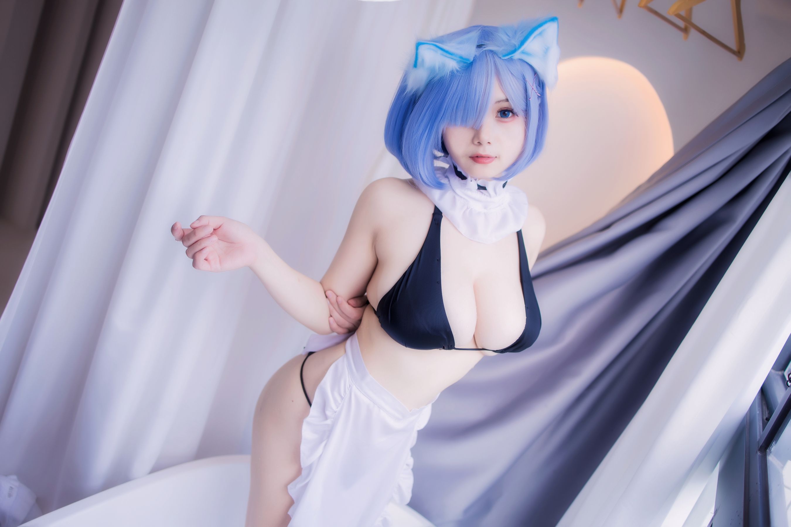 [福利COS] 末夜787 - 蕾姆女仆泳装