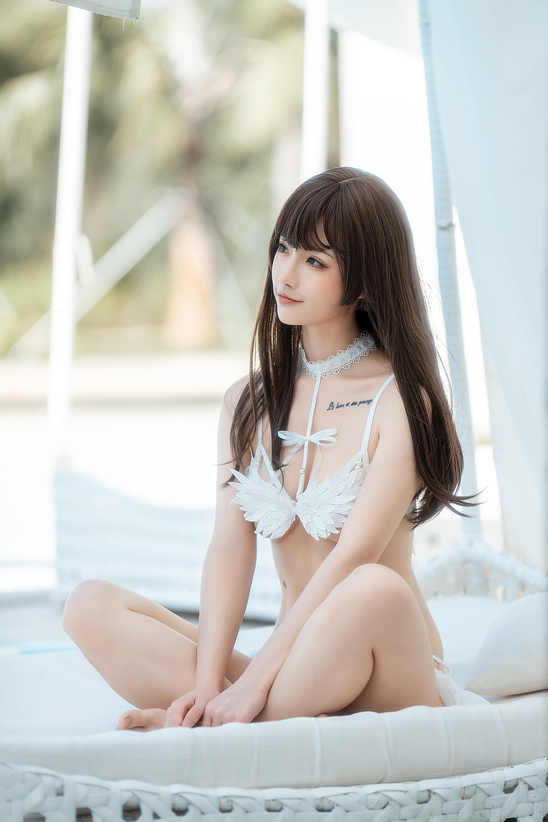 [福利COS] 桃良阿宅 - 天使内衣