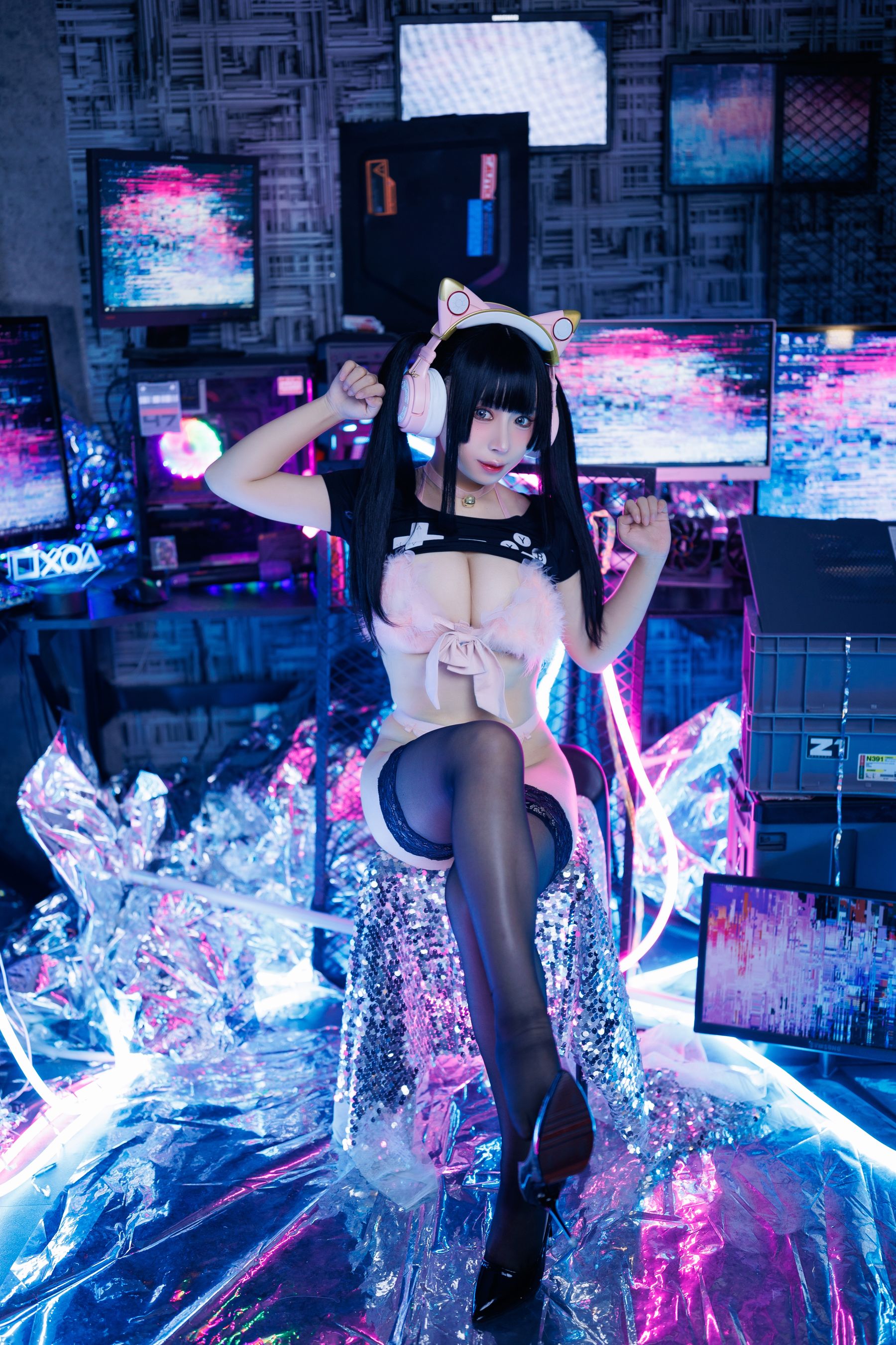 [福利COS] 胡桃猫Kurumineko - 电竞甜心