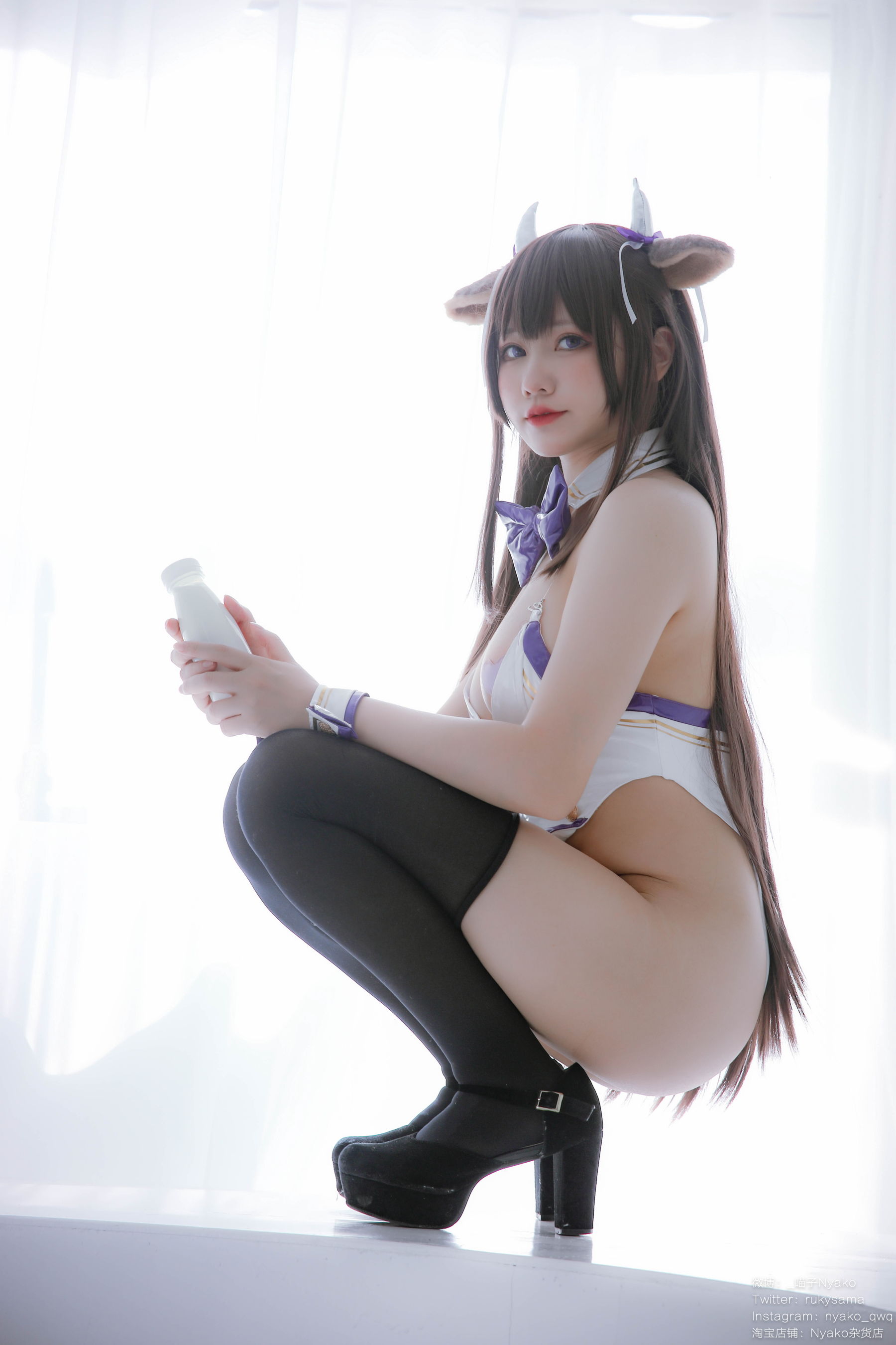 [福利COS] 萌妹子Nyako喵子 - 樫野本 牛牛赌场女郎