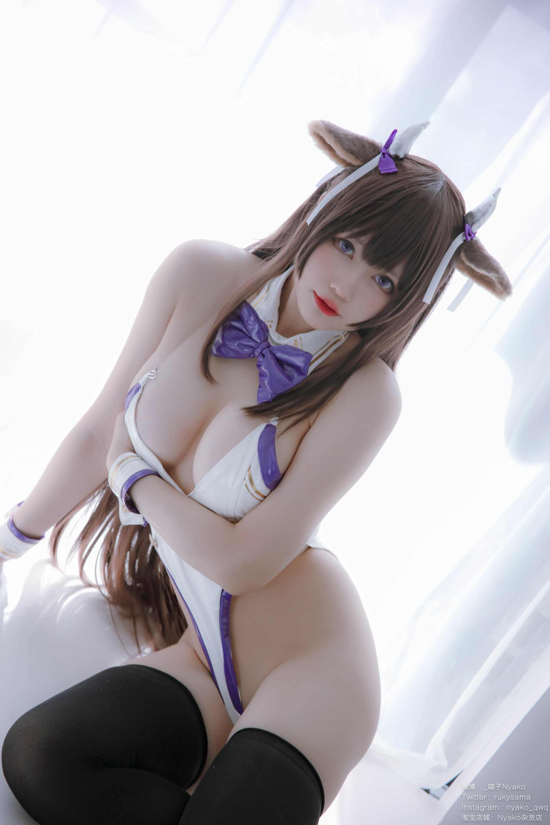 [福利COS] 萌妹子Nyako喵子 - 樫野本 牛牛赌场女郎