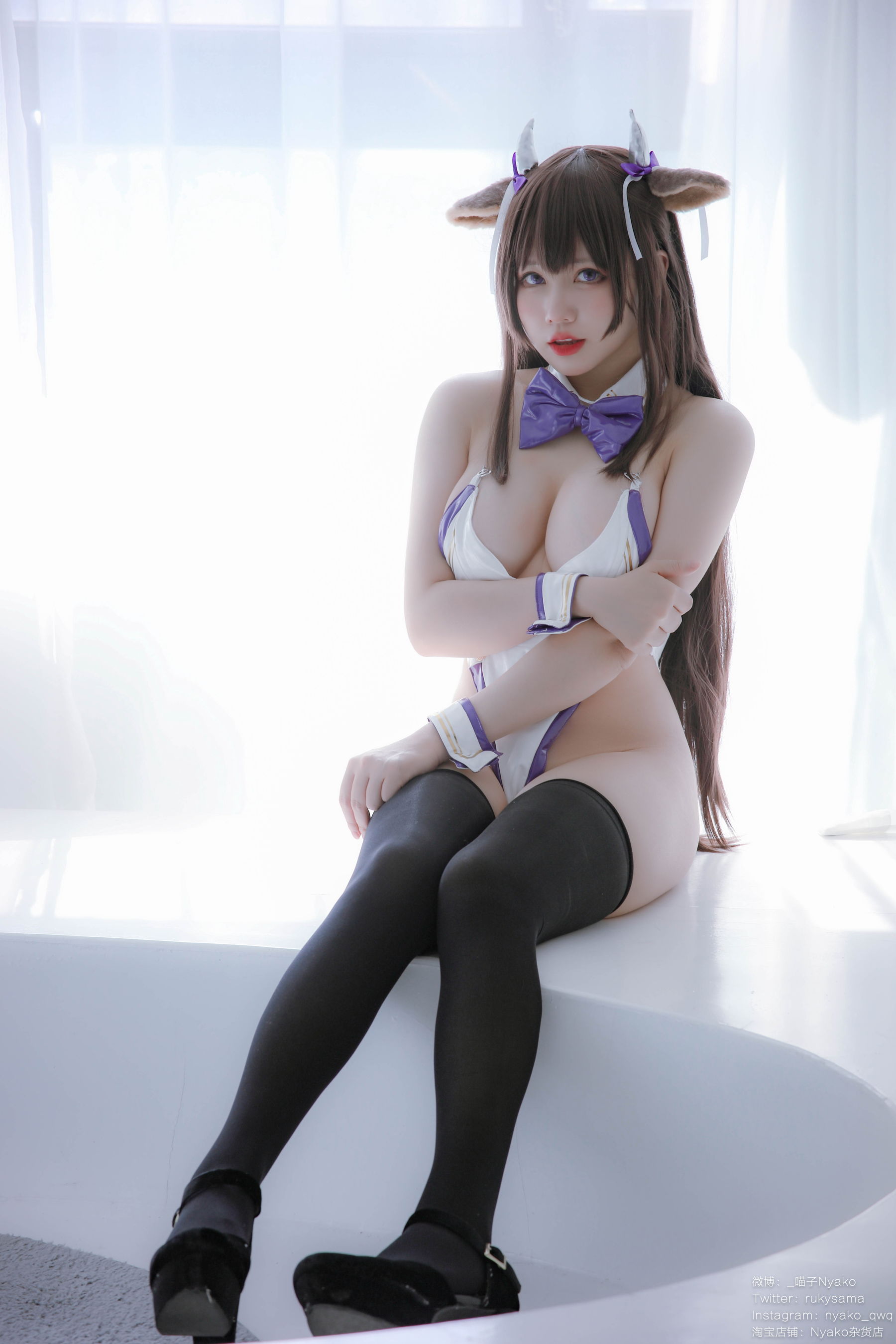 [福利COS] 萌妹子Nyako喵子 - 樫野本 牛牛赌场女郎