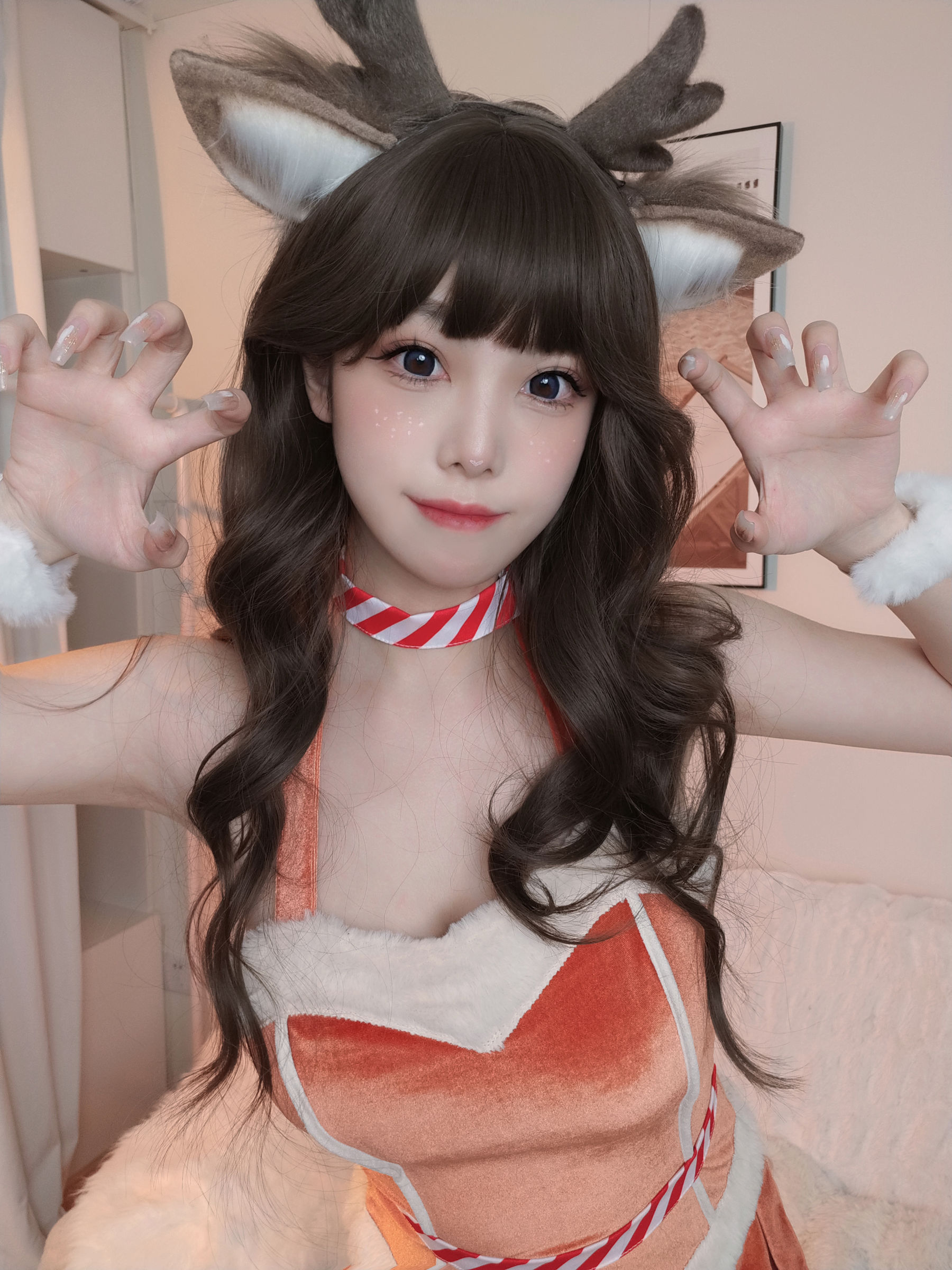 [福利COS] 萌系小姐姐蜜汁猫裘 - 圣诞兔兔&鹿鹿