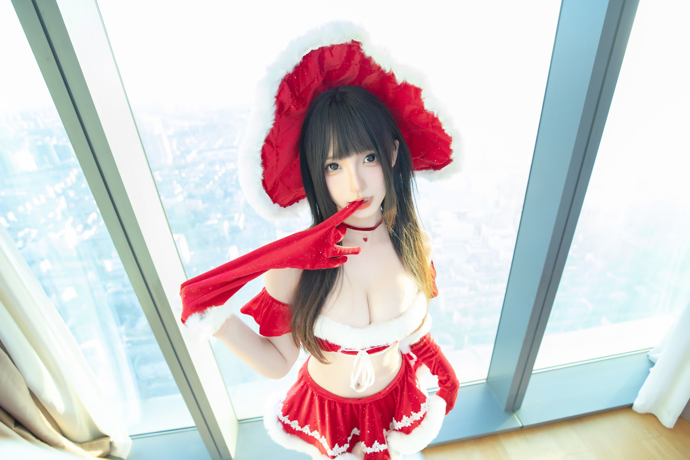 [福利COS] 萝莉神楽板真冬 之圣诞魔法