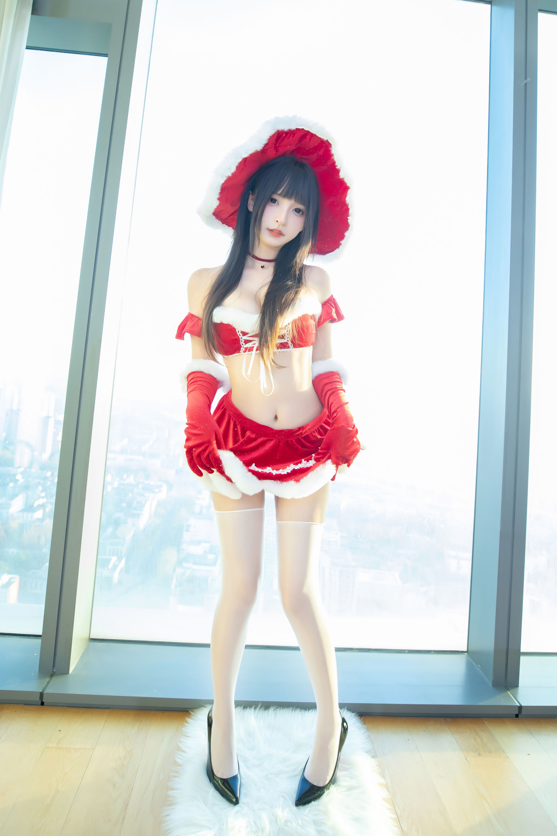 [福利COS] 萝莉神楽板真冬 之圣诞魔法