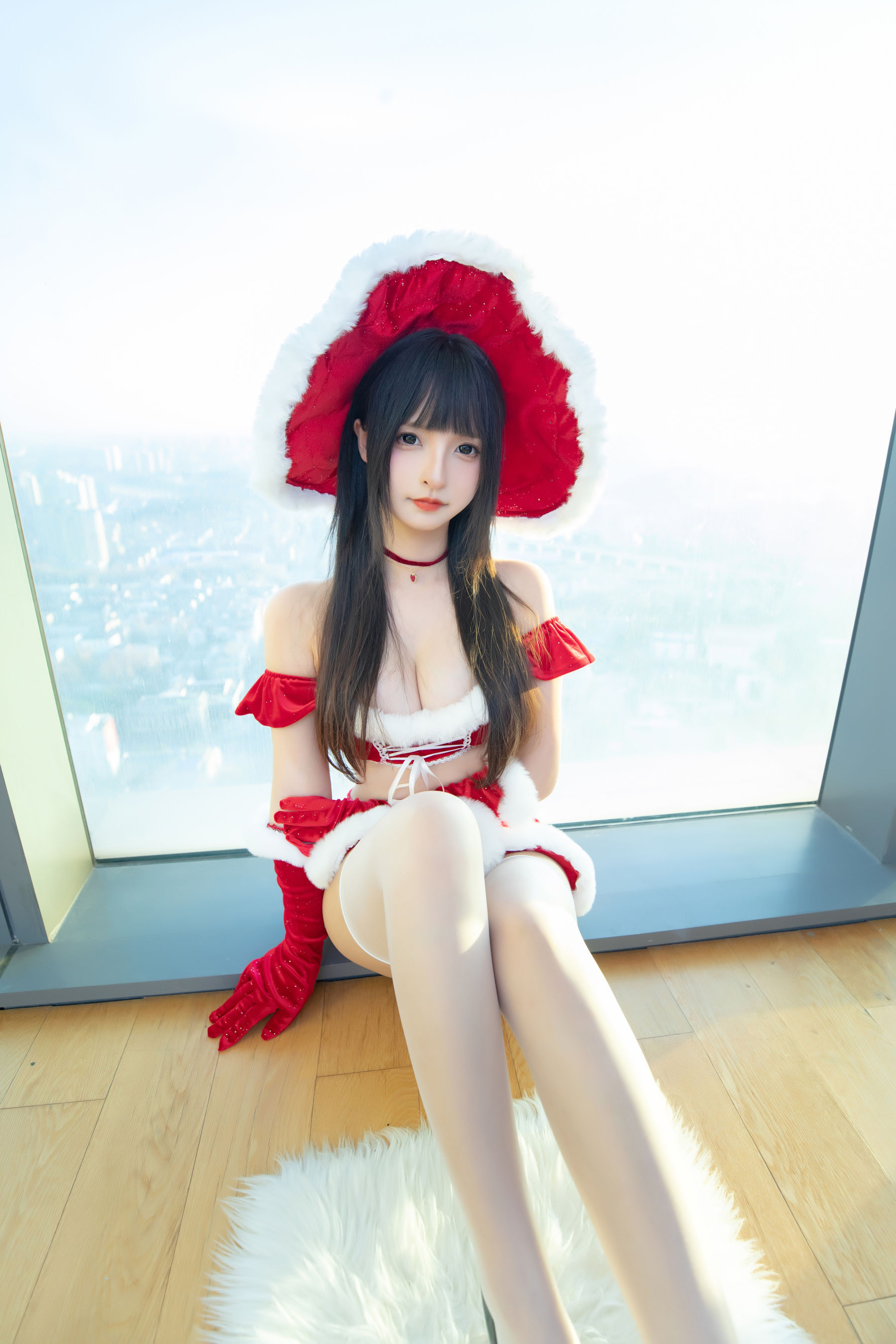[福利COS] 萝莉神楽板真冬 之圣诞魔法