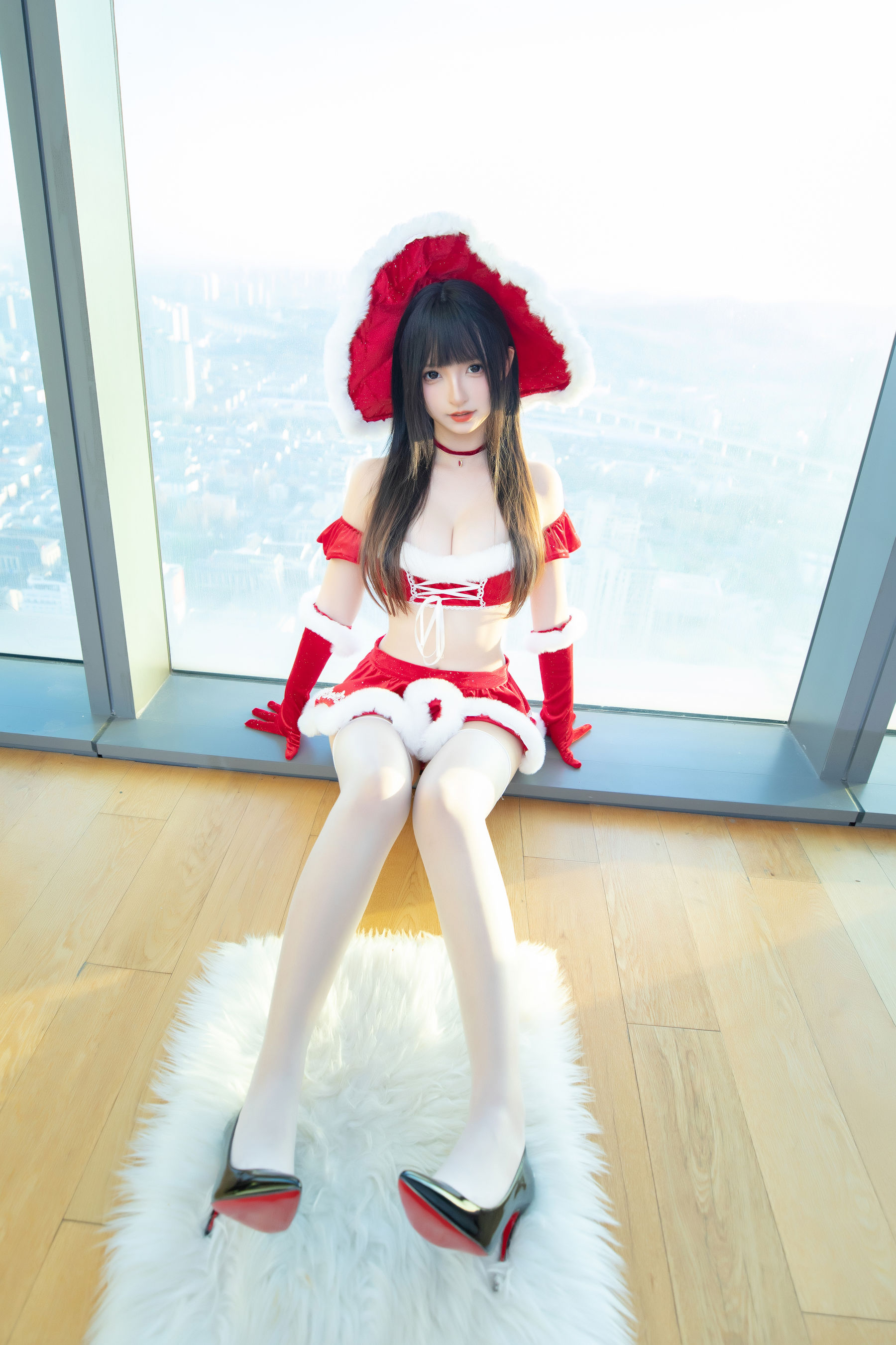 [福利COS] 萝莉神楽板真冬 之圣诞魔法