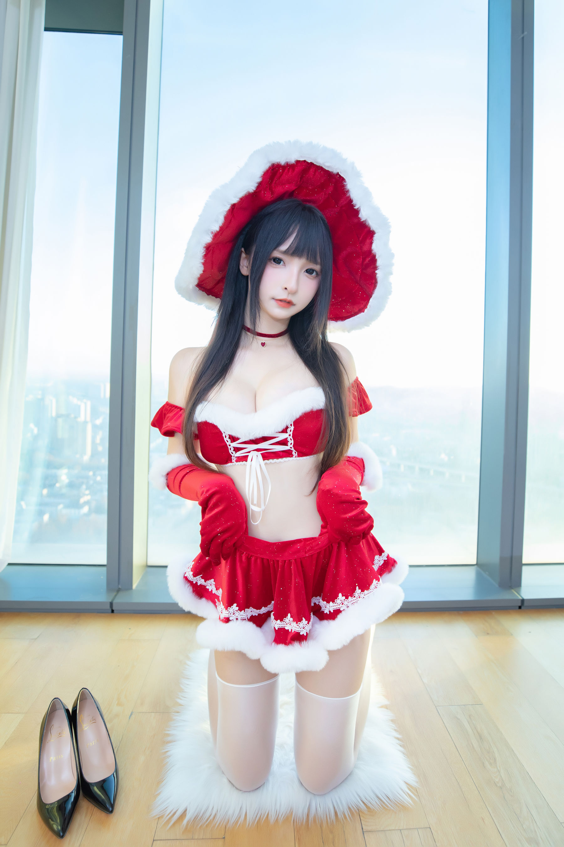 [福利COS] 萝莉神楽板真冬 之圣诞魔法