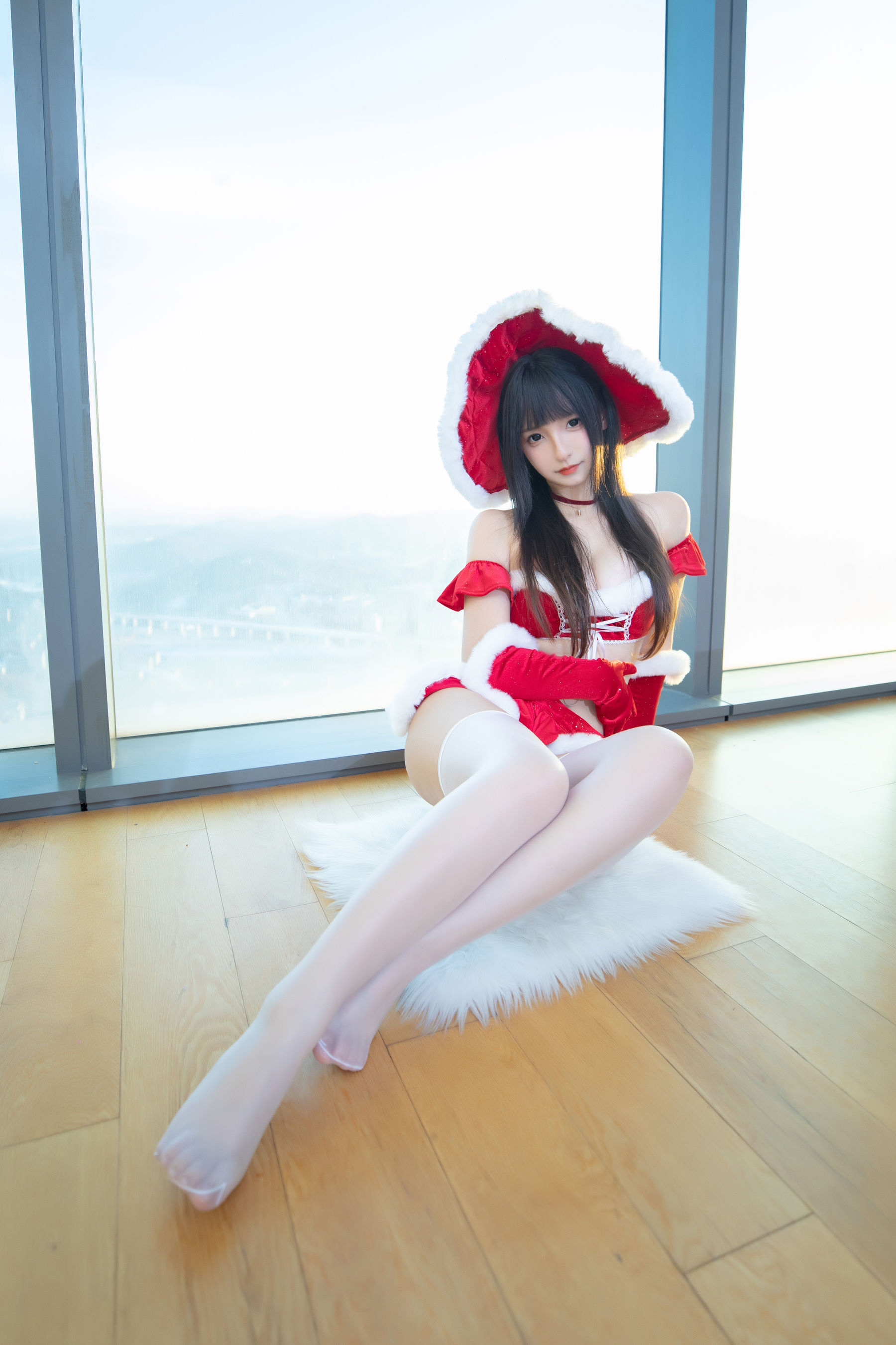 [福利COS] 萝莉神楽板真冬 之圣诞魔法
