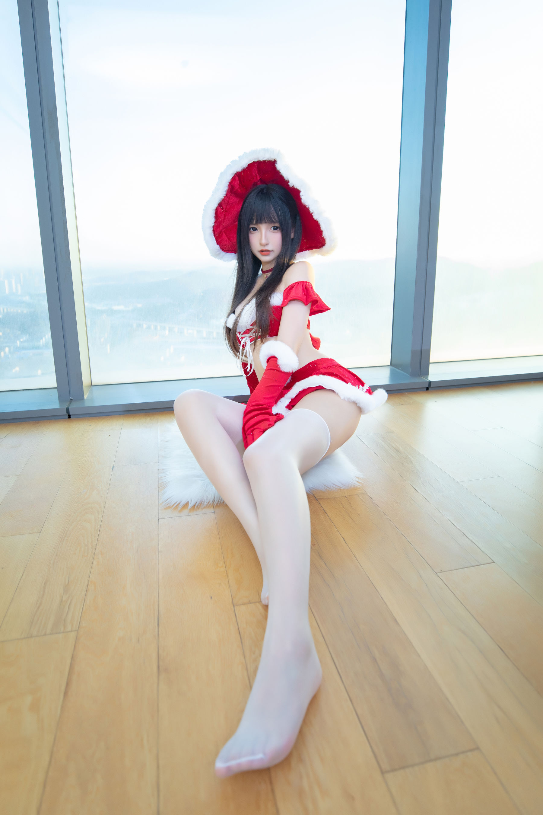 [福利COS] 萝莉神楽板真冬 之圣诞魔法
