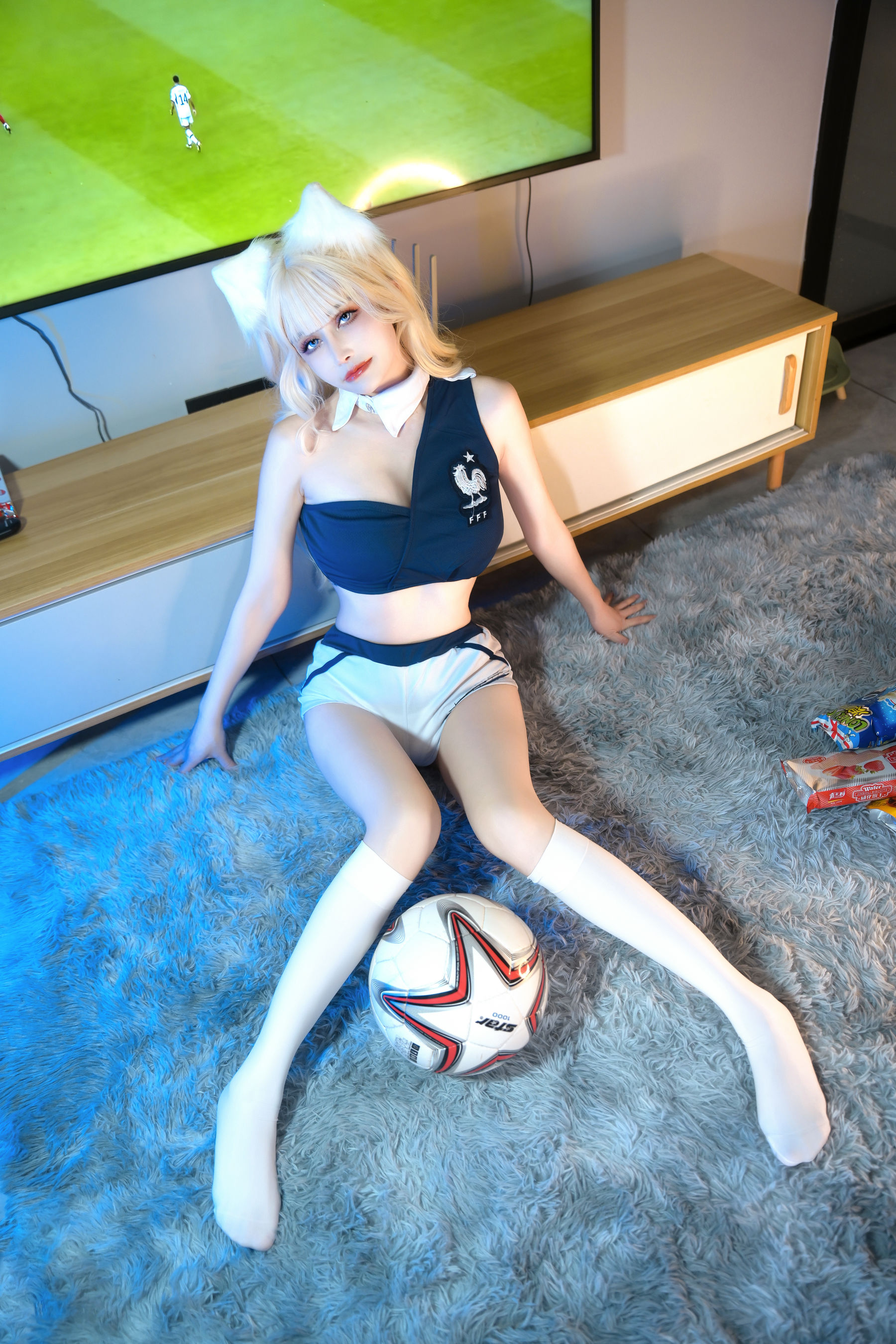 [福利COS] 鹿八岁 - 足球少女