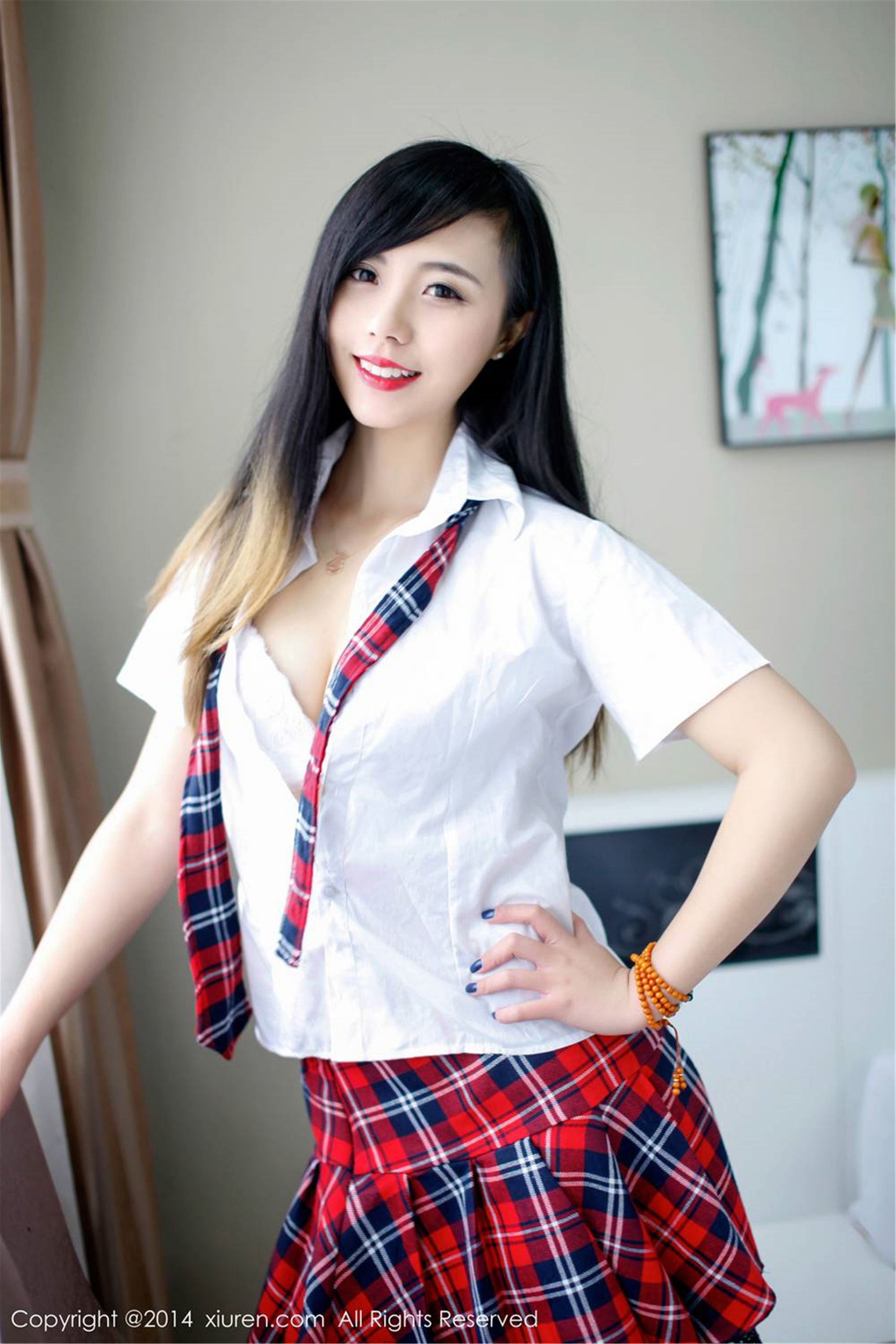 甜美新人模特：谢忱倬 [秀人网XiuRen] No.254