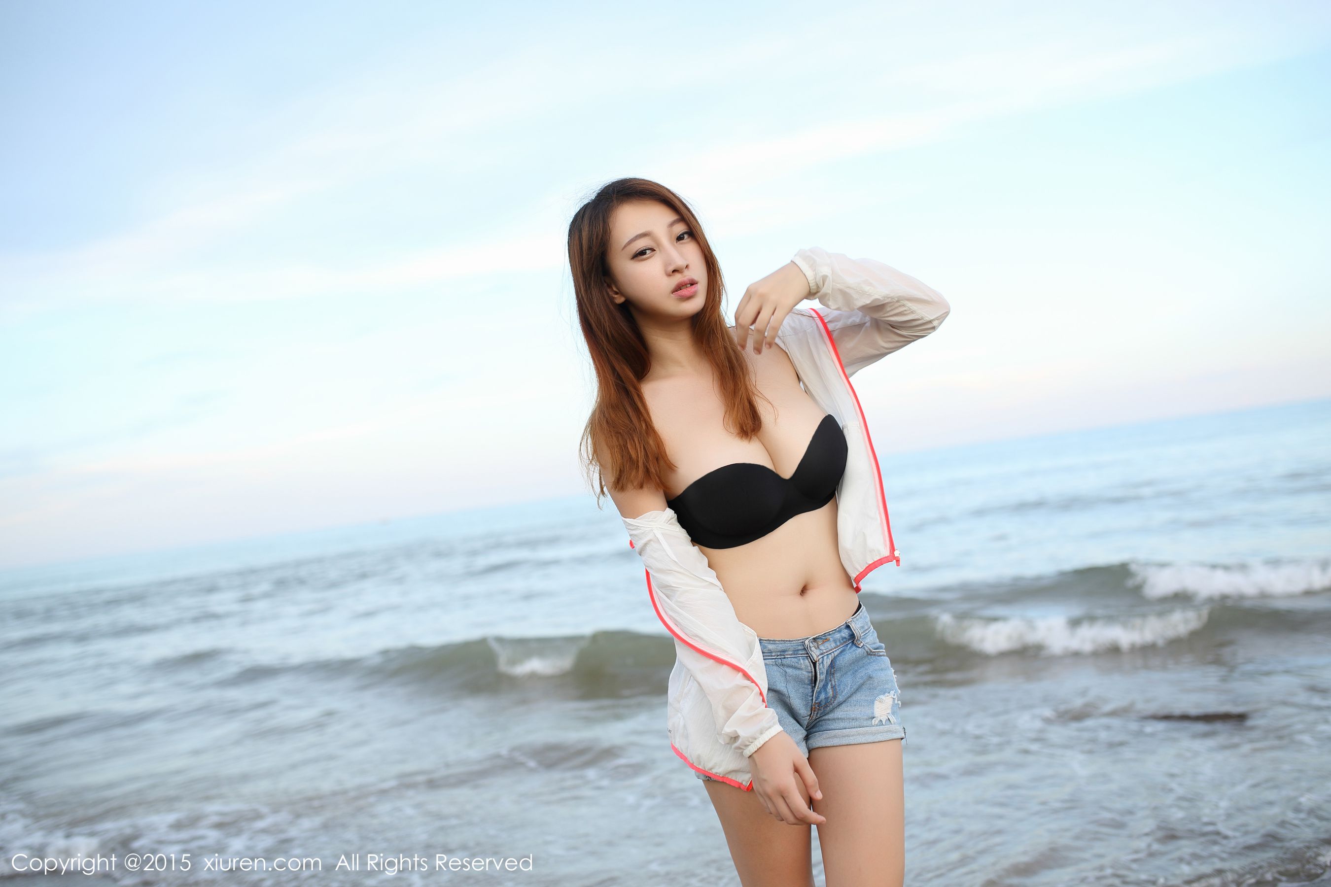 丽莉Lily《涠洲岛旅拍》薄纱长裙+海边系列 [秀人网XiuRen] No.346