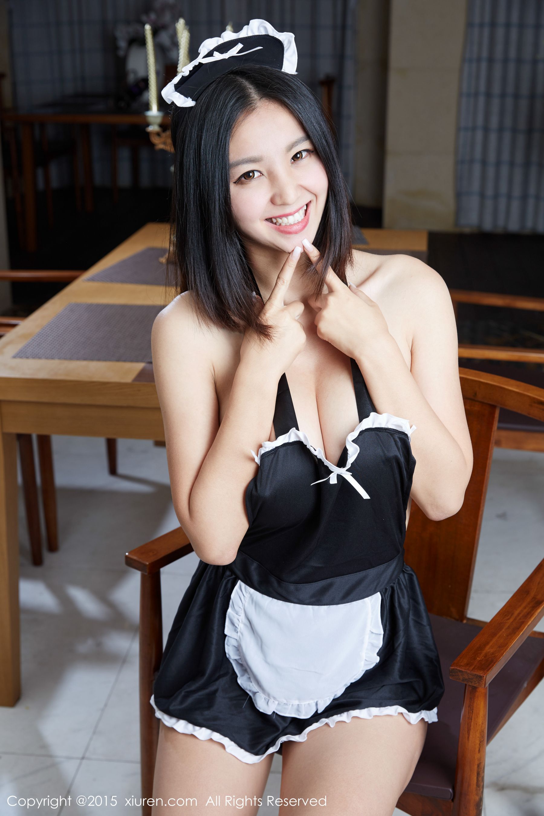诺诺Nono《天然F杯巨乳女仆装》[秀人网XiuRen] No.440
