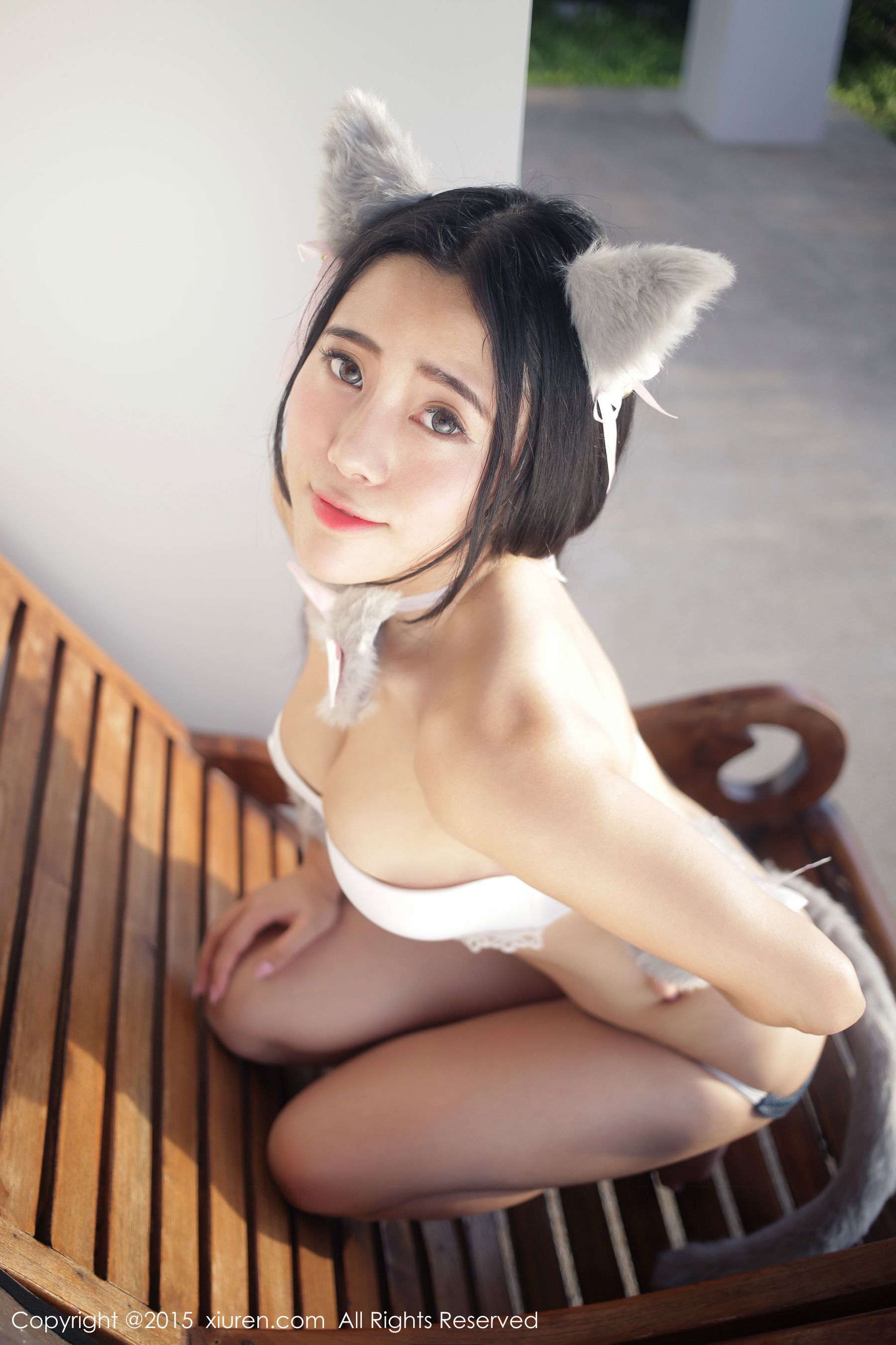 兜豆靓Youlina《苏梅旅拍》比基尼+COS猫女 [秀人网XiuRen] No.445