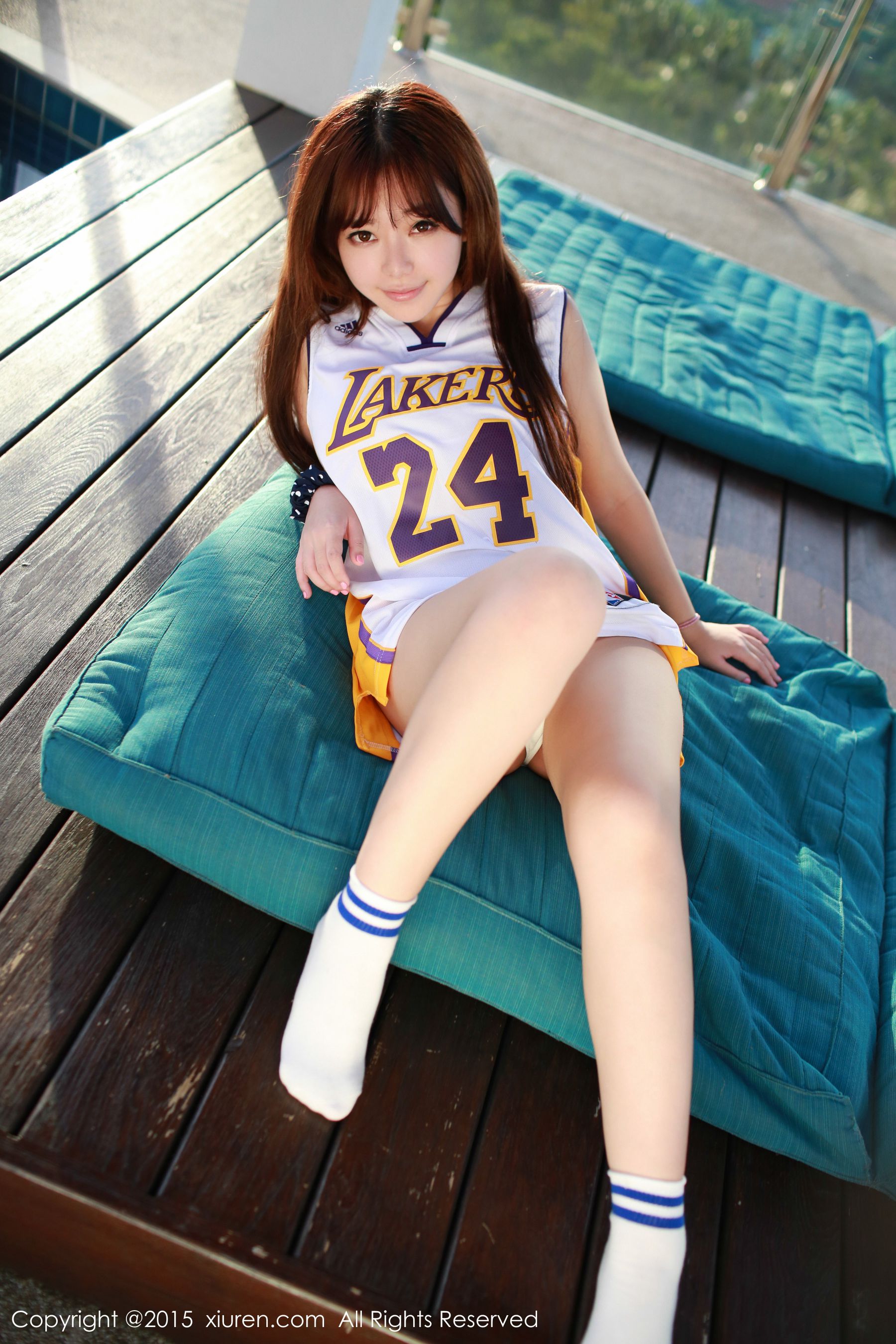 刘飞儿Faye《科比篮球服+布条内衣》 [秀人网XiuRen] No.452