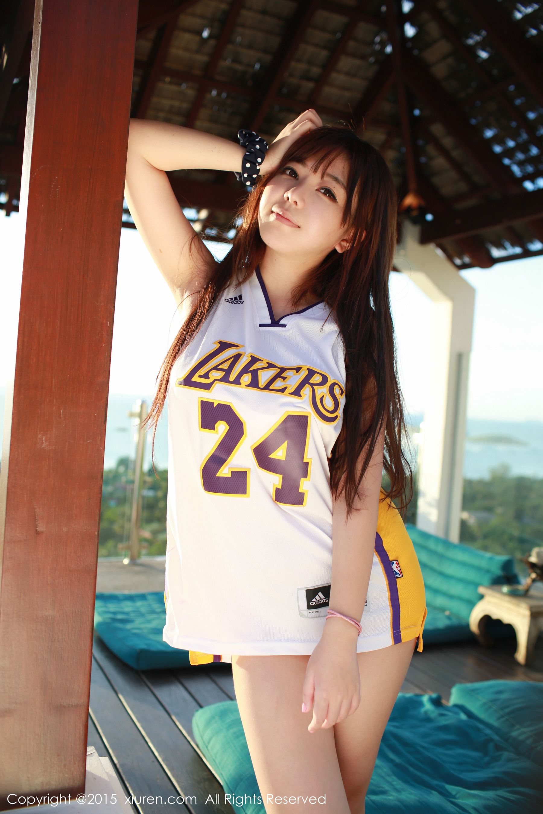 刘飞儿Faye《科比篮球服+布条内衣》 [秀人网XiuRen] No.452