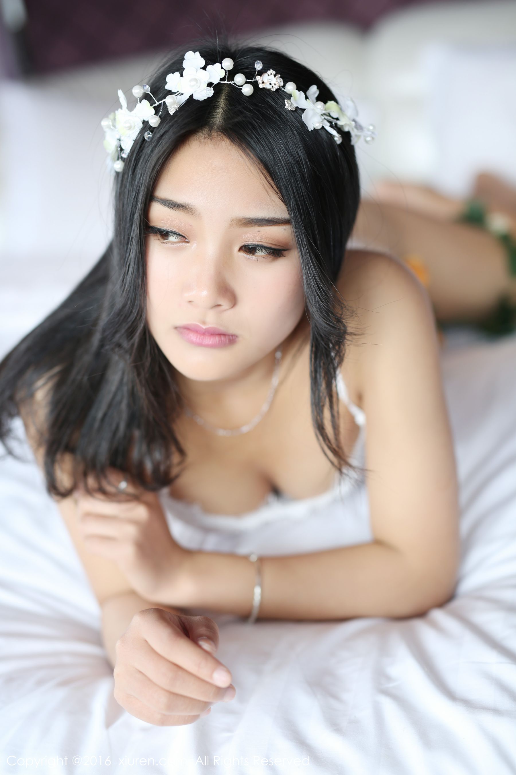 白微Sera《古典汉服+蕾丝内衣》 [秀人网XiuRen] No.508