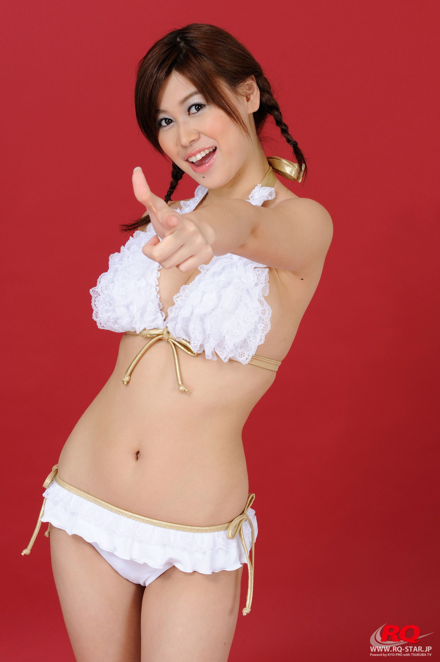 [RQ-STAR] NO.01105 Airi Nagasaku 永作あいり Swim Suits 白色泳装