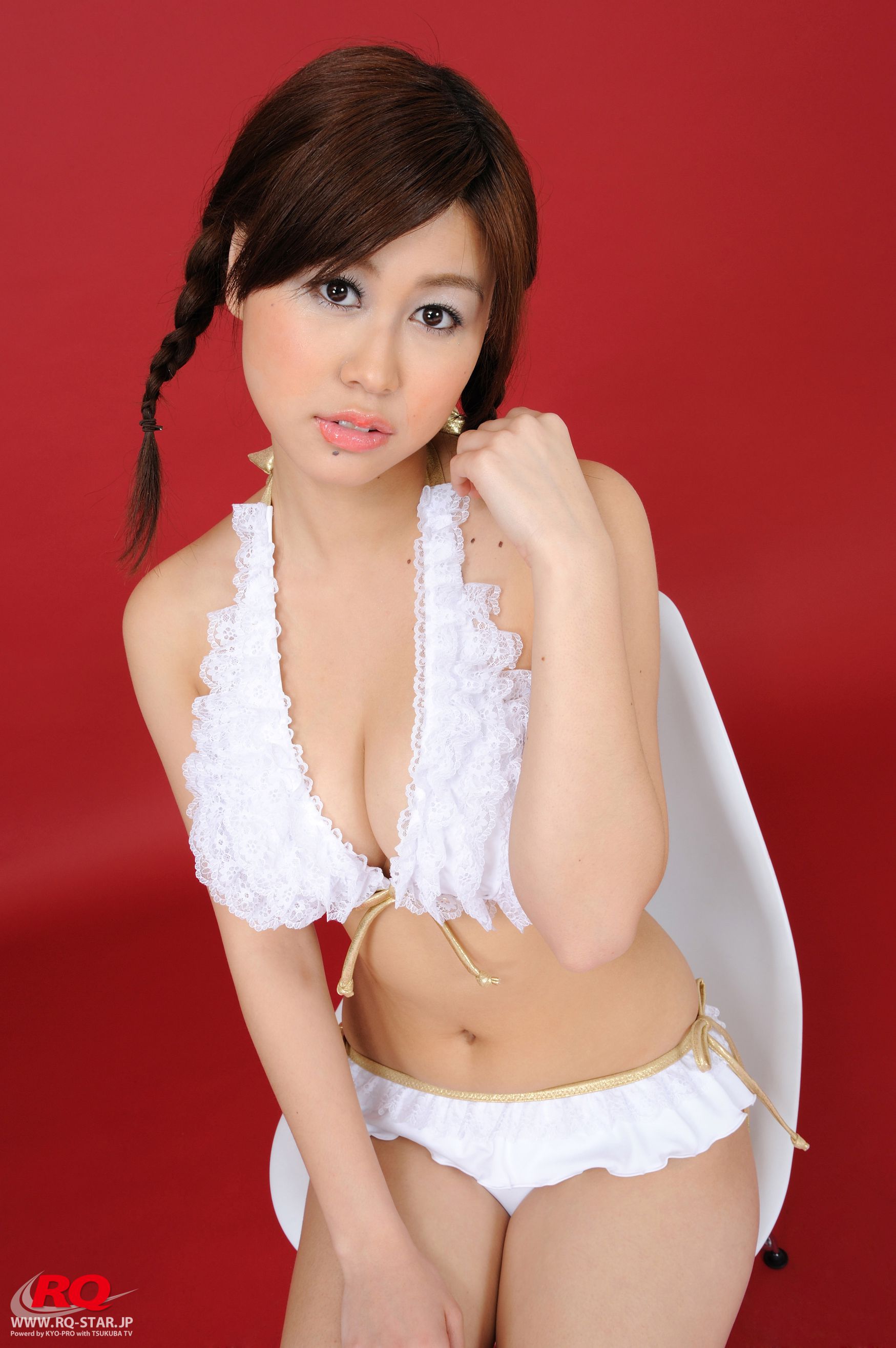 [RQ-STAR] NO.01105 Airi Nagasaku 永作あいり Swim Suits 白色泳装