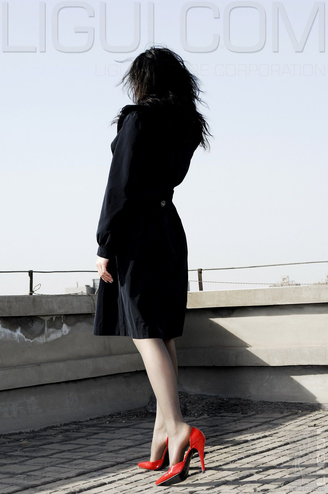 [丽柜LiGui] Model 程海伦《紅與黑》丝足写真图片