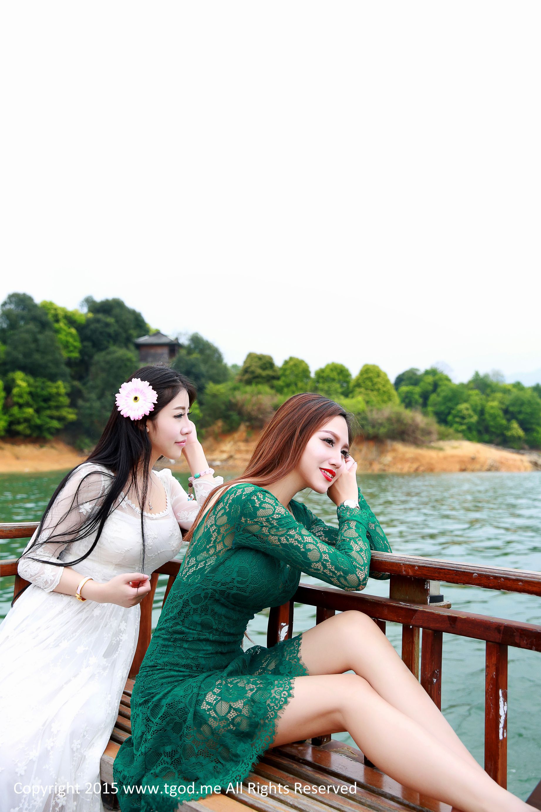 青春女神鲁思羽、夏静 《女神驾到》九江花源谷 [TGOD推女神] 写真集