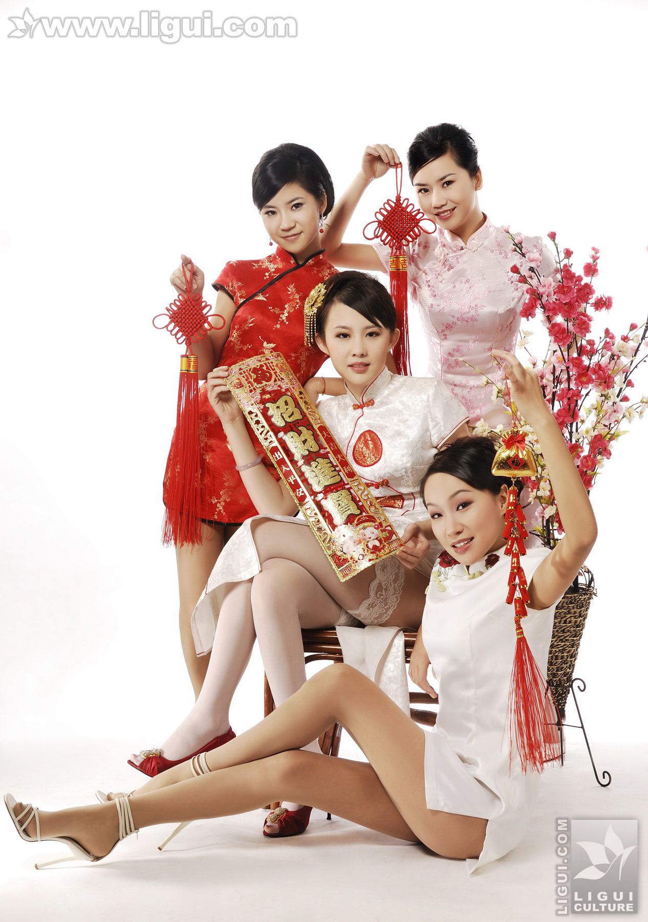 [丽柜LiGui] 《丽柜模特这里给您拜年了》 新年特刊丝足写真图片