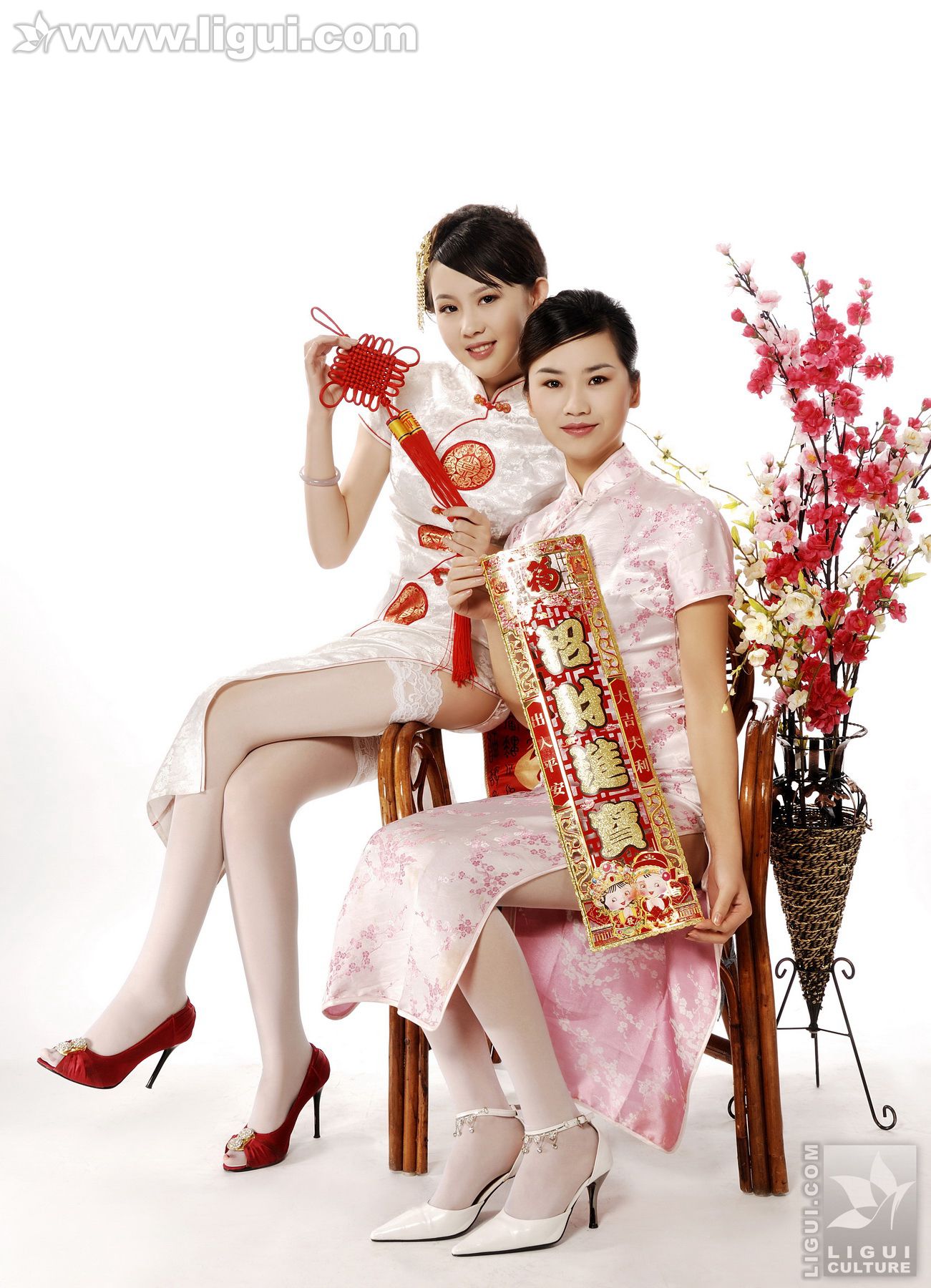 [丽柜LiGui] 《丽柜模特这里给您拜年了》 新年特刊丝足写真图片