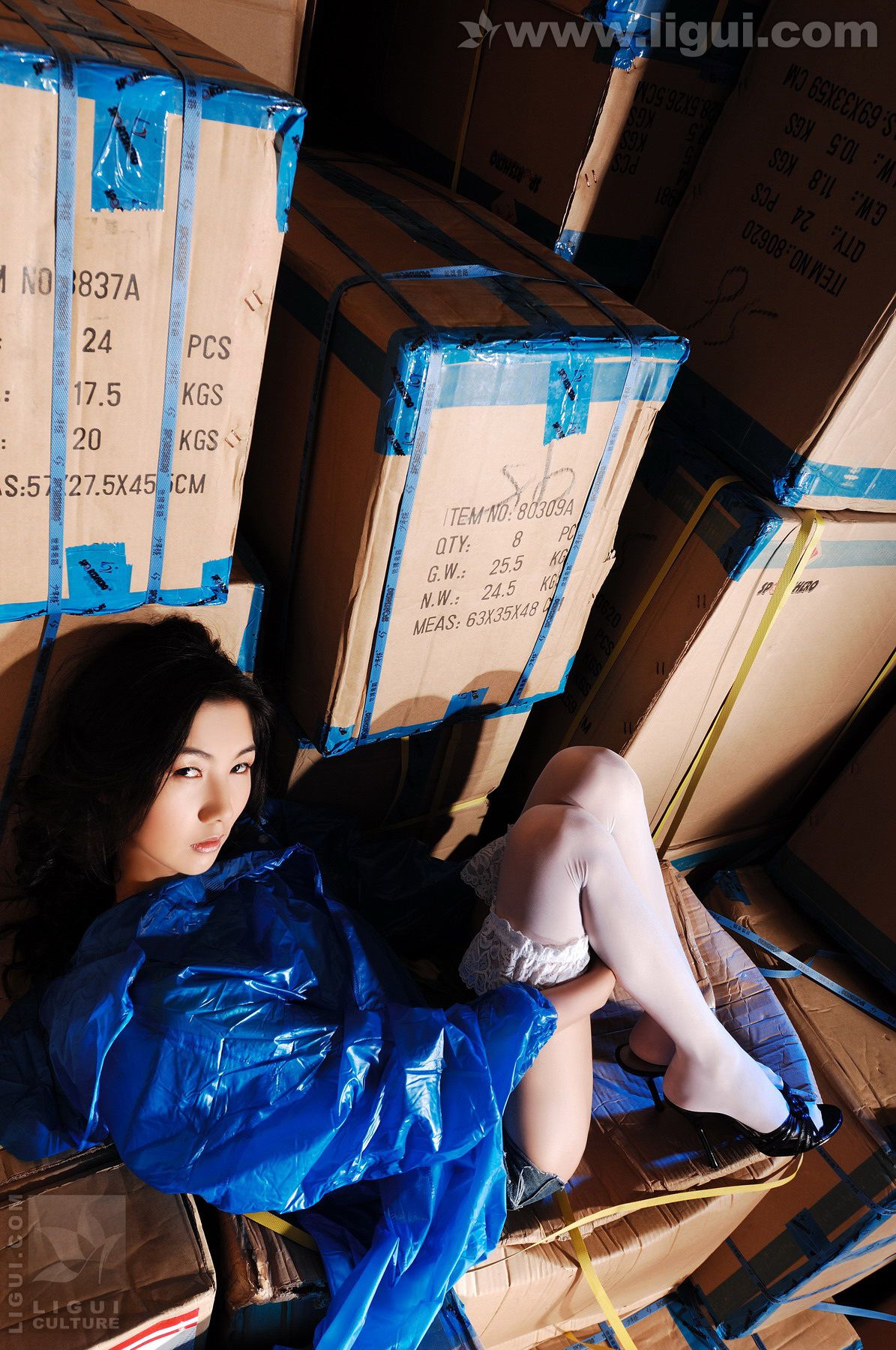 Model 丝丝《误入仓库猎艳白丝性感尤物》 [丽柜LiGui] 丝足写真图片