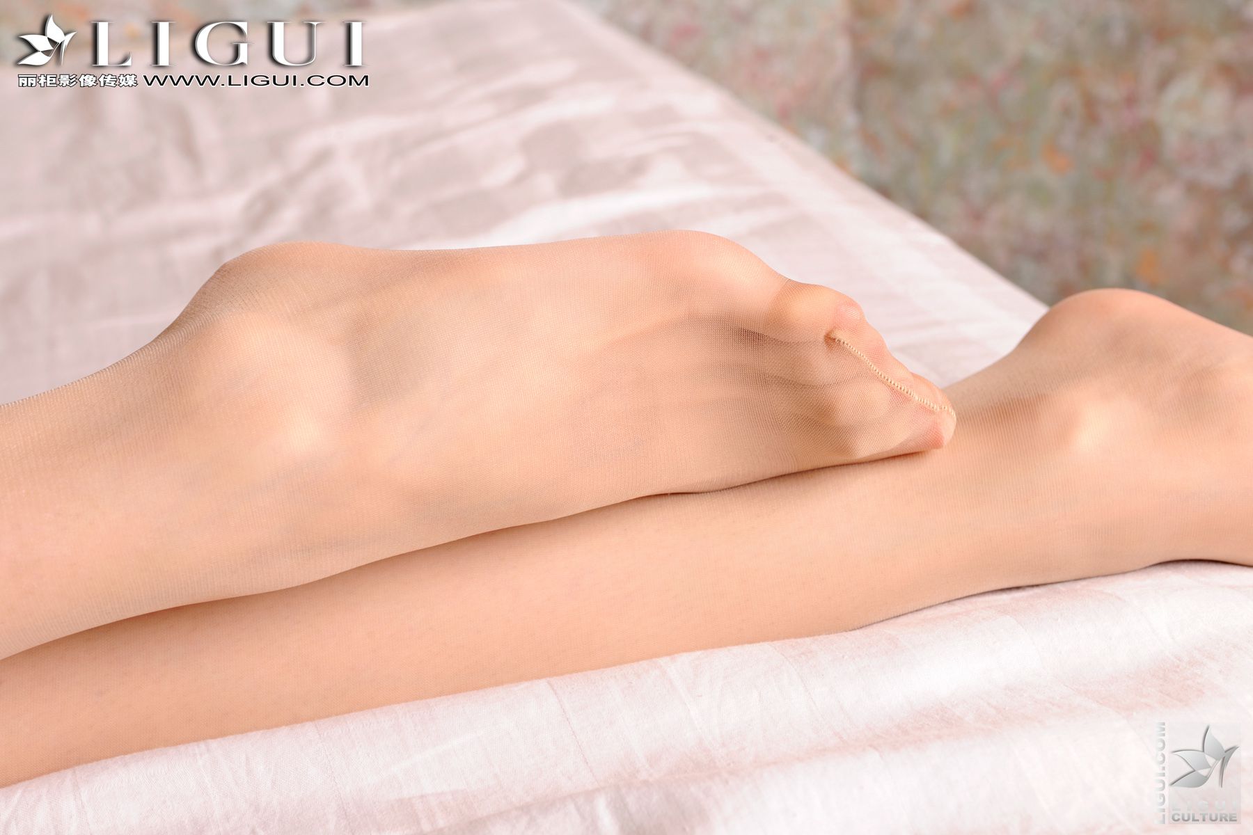 Model 乐乐《抹胸超短裙+肉丝袜美足》 [丽柜LiGui] 美腿玉足写真图片