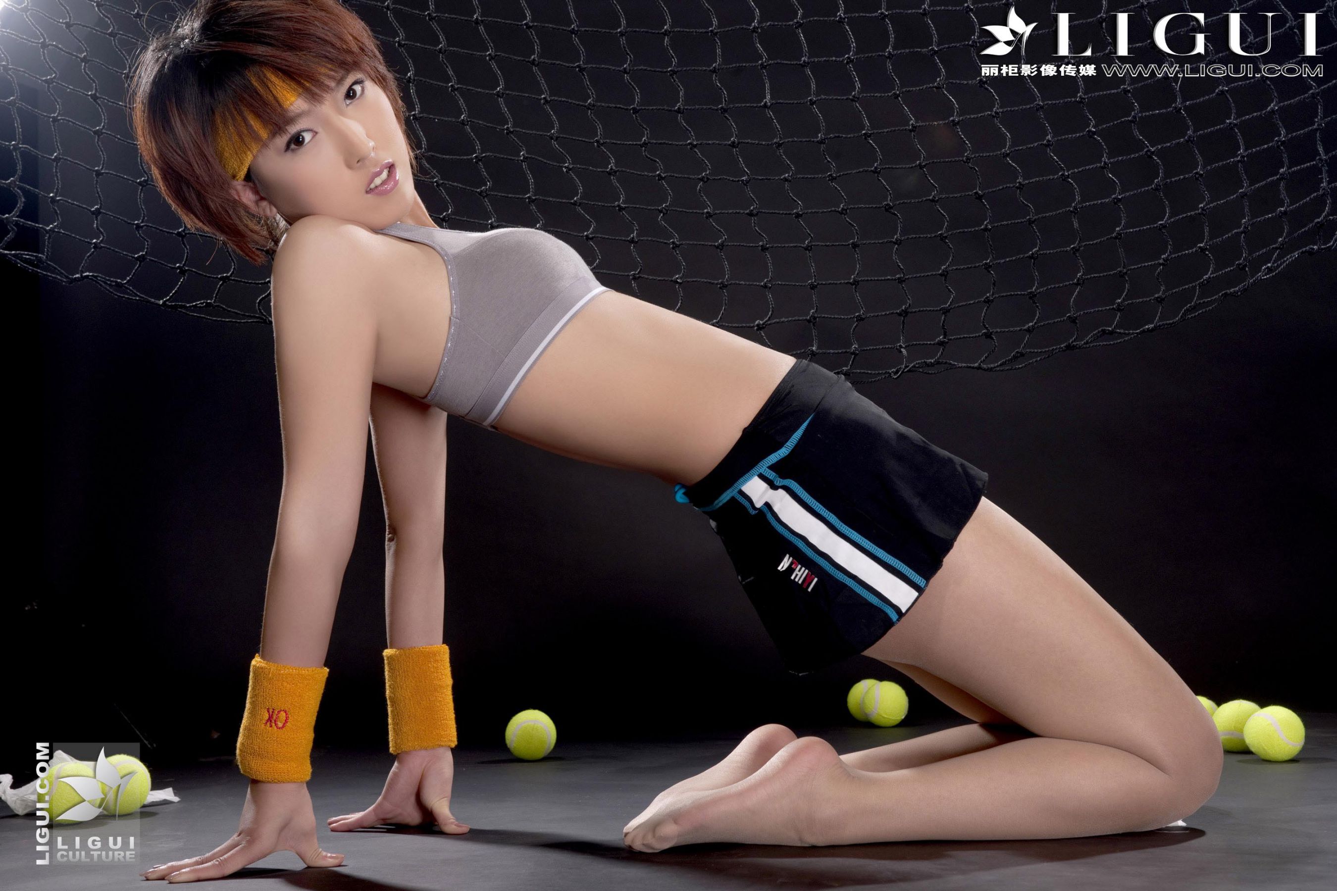 Model 美美《羽毛球美人丝足秀》上中下合集 [丽柜LiGui] 美腿玉足写真图片
