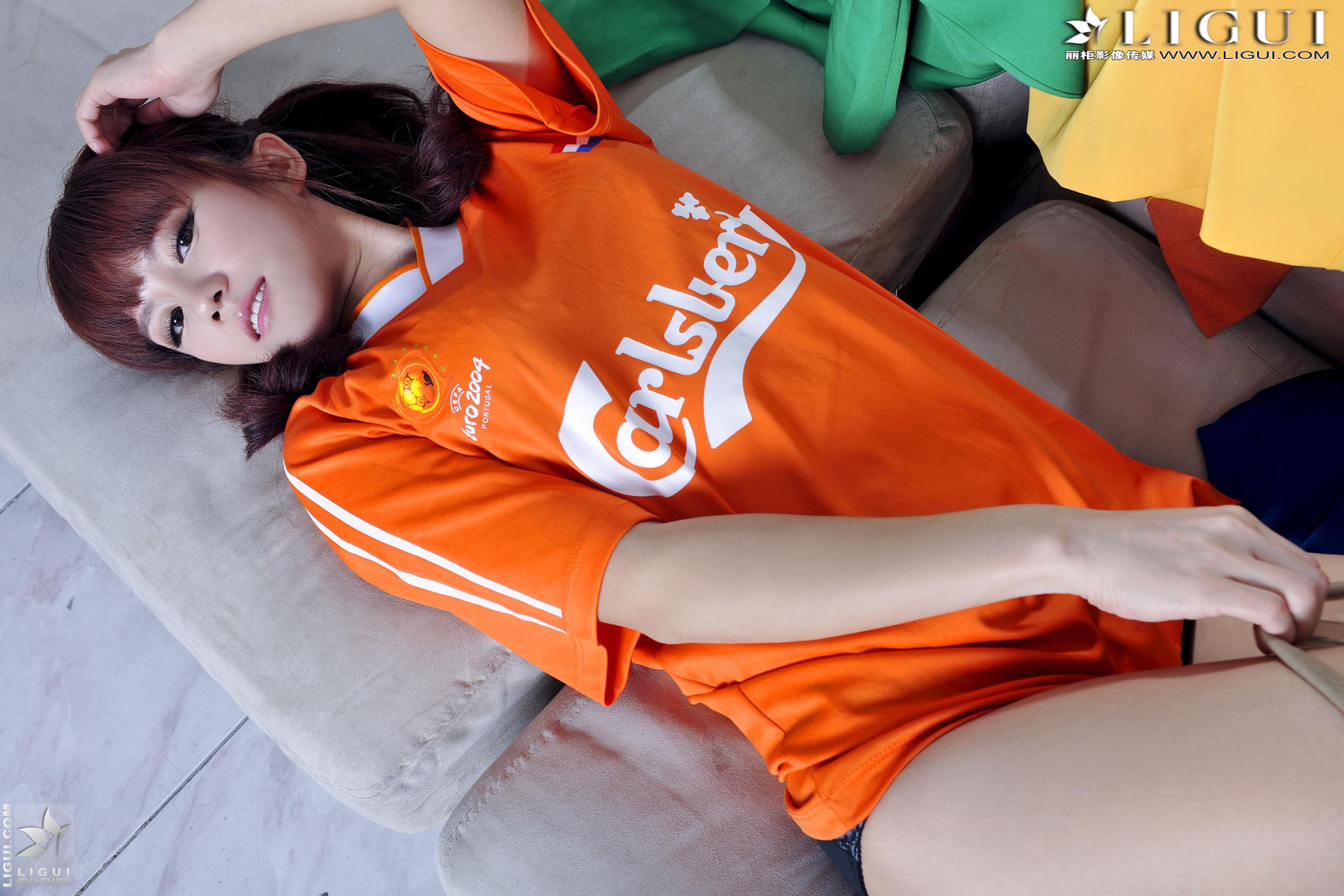 Model 安娜《足球宝贝丝足》 [丽柜LiGui] 美腿玉足写真图片