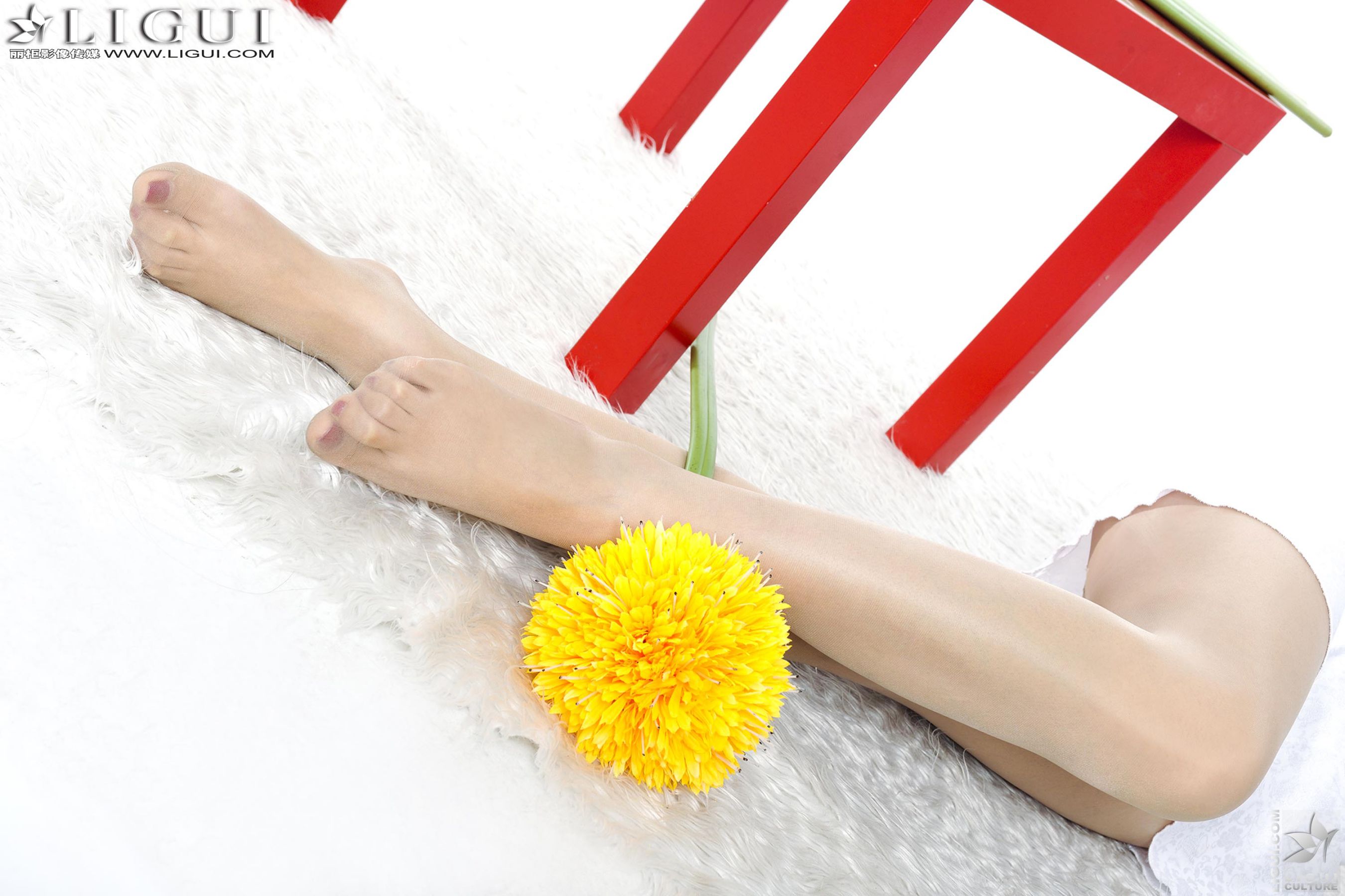 Model 文静《唯美睡衣美足》上下全集 [丽柜LiGui] 美腿玉足写真图片
