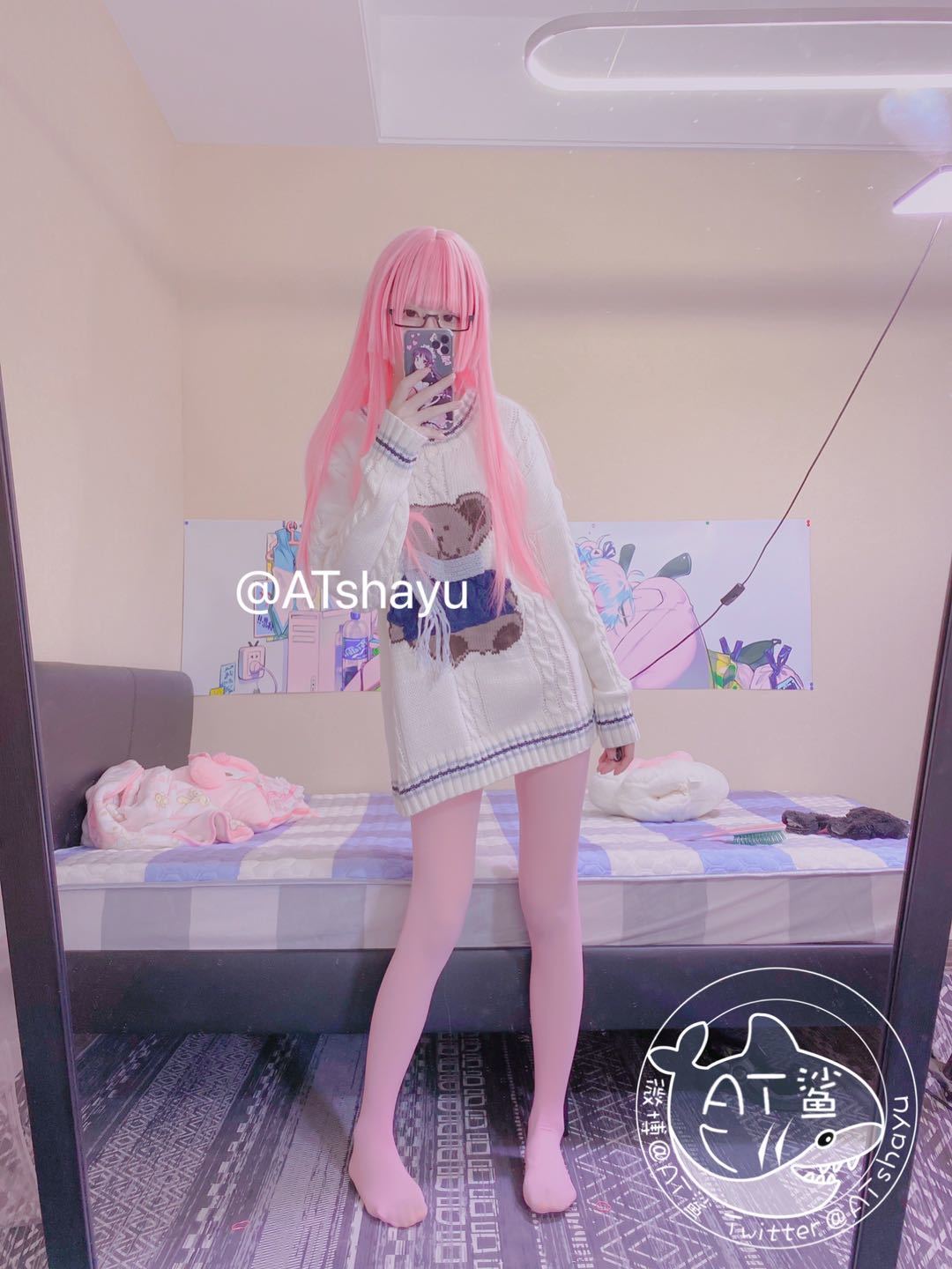 AT鲨 粉色